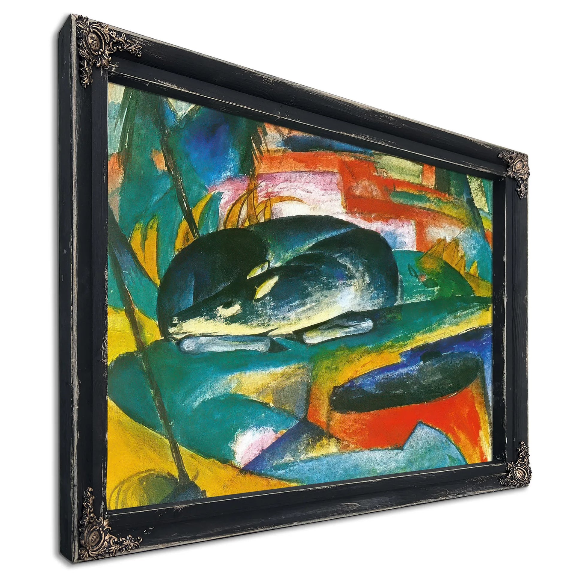 Sleeping Deer By Franz Marc Fine Art Print