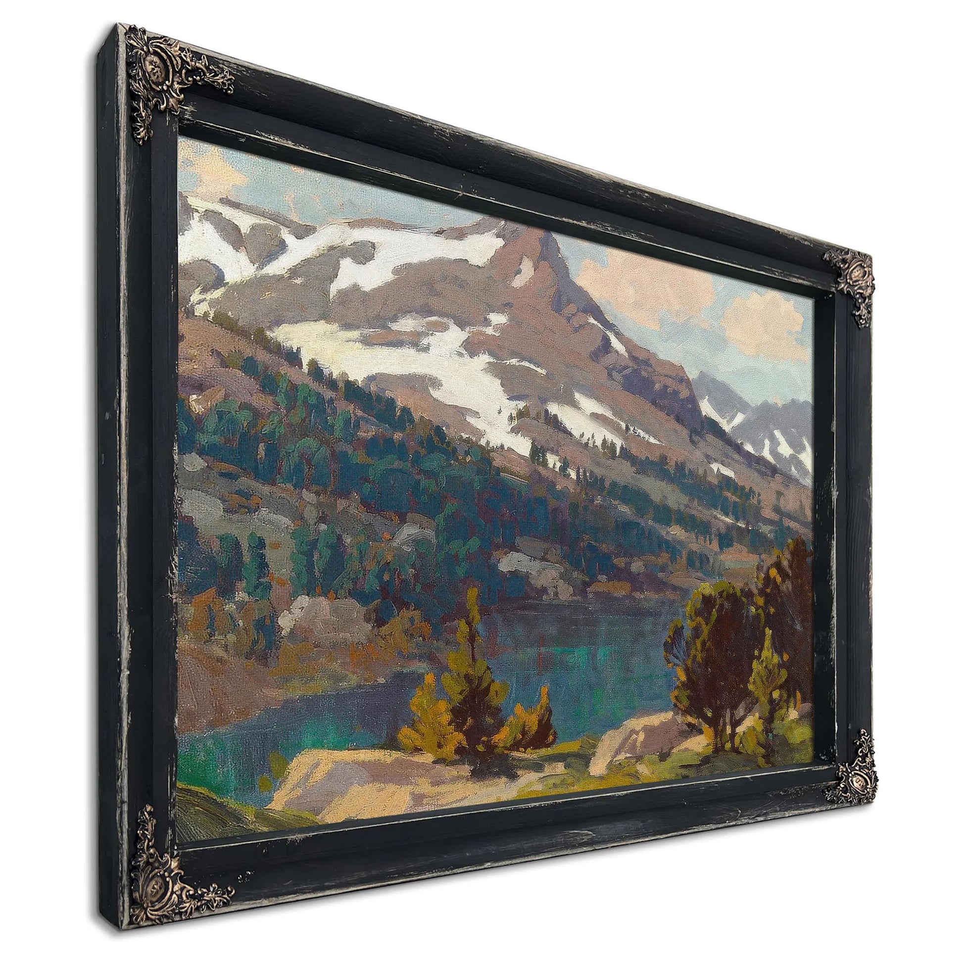 Sierra Lake And Glaciers By Edgar Payne Fine Art Print