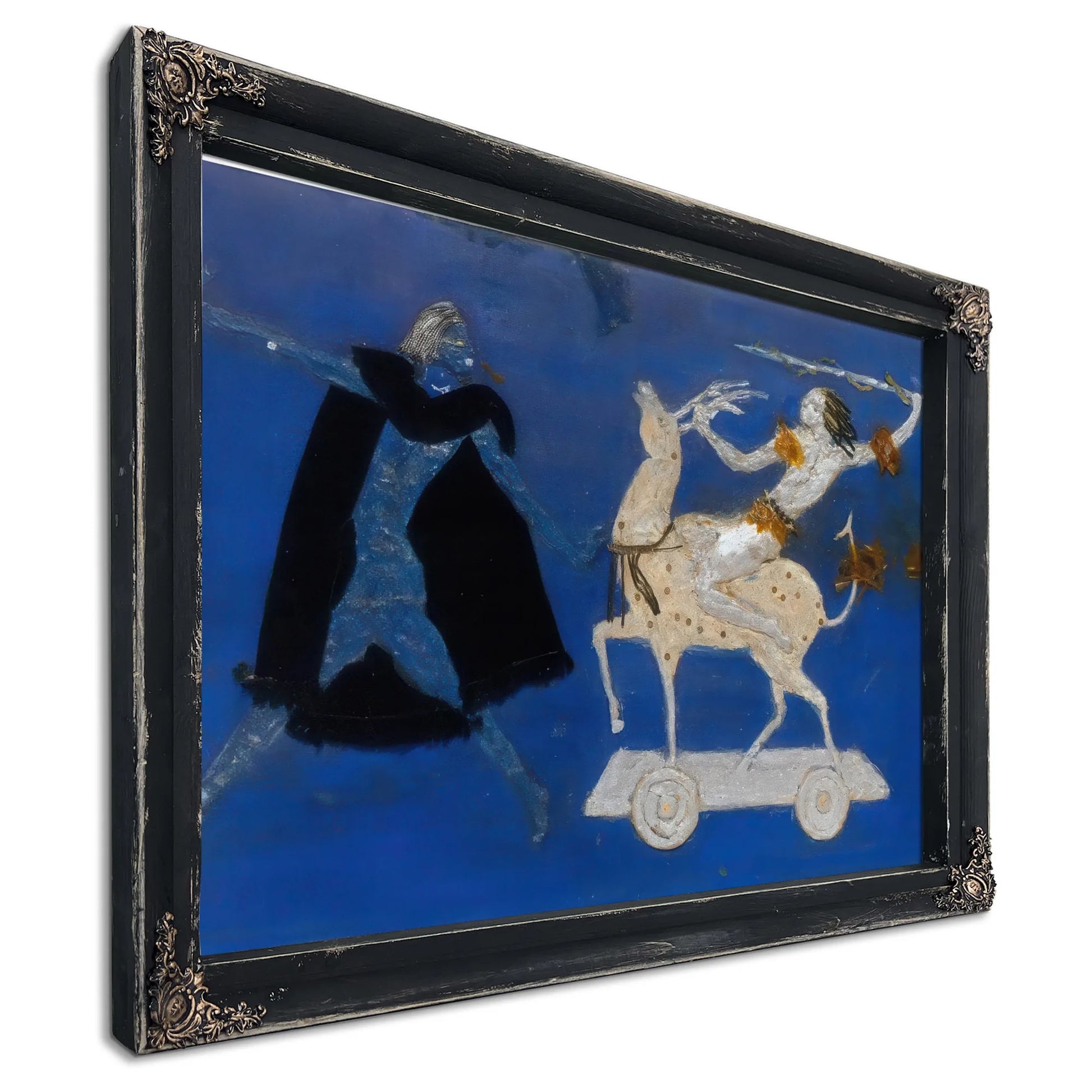 Two Figures And Four Legged Animal By Florine Stettheimer Fine Art Print