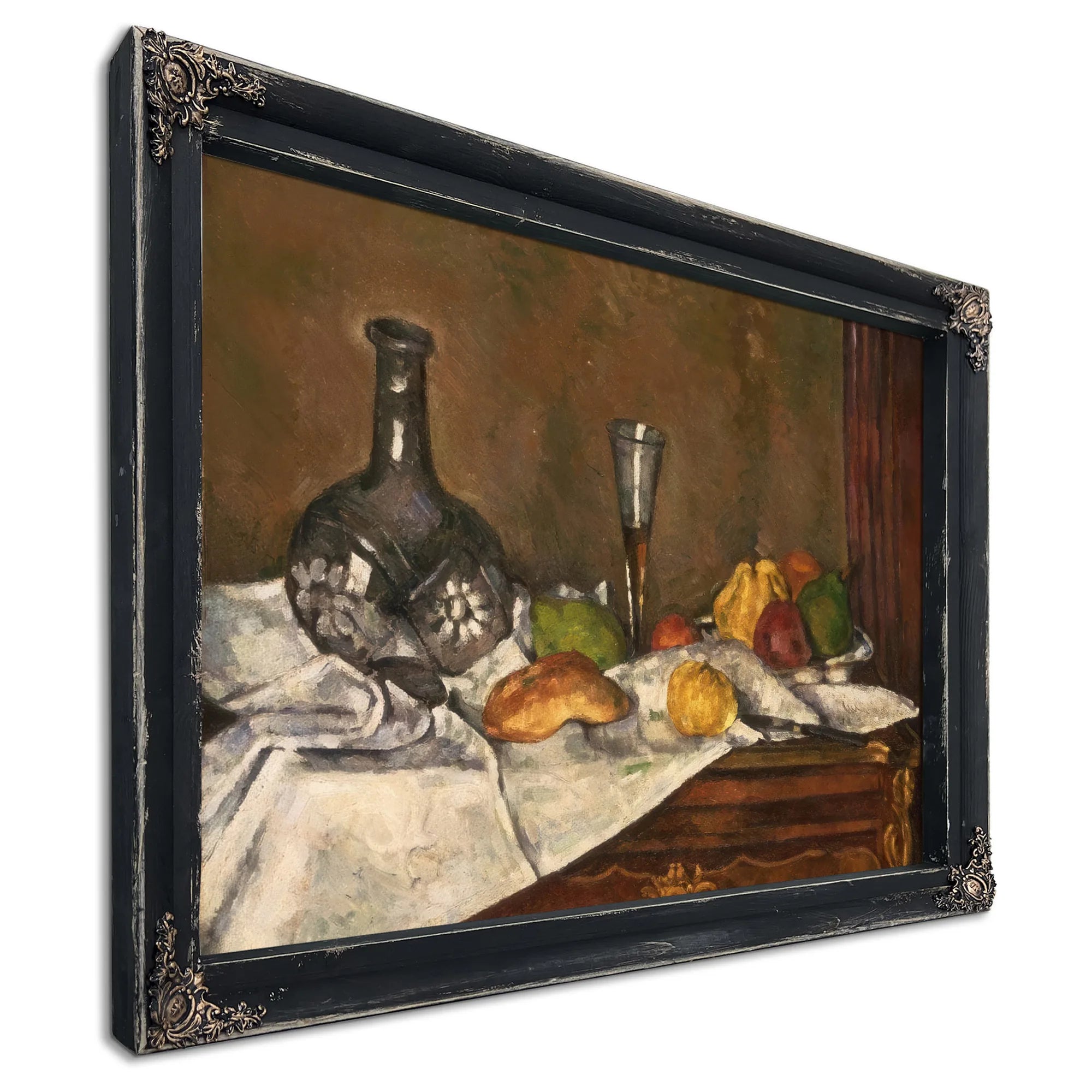 Still Life With A Dessert By Paul Cezanne Fine Art Print