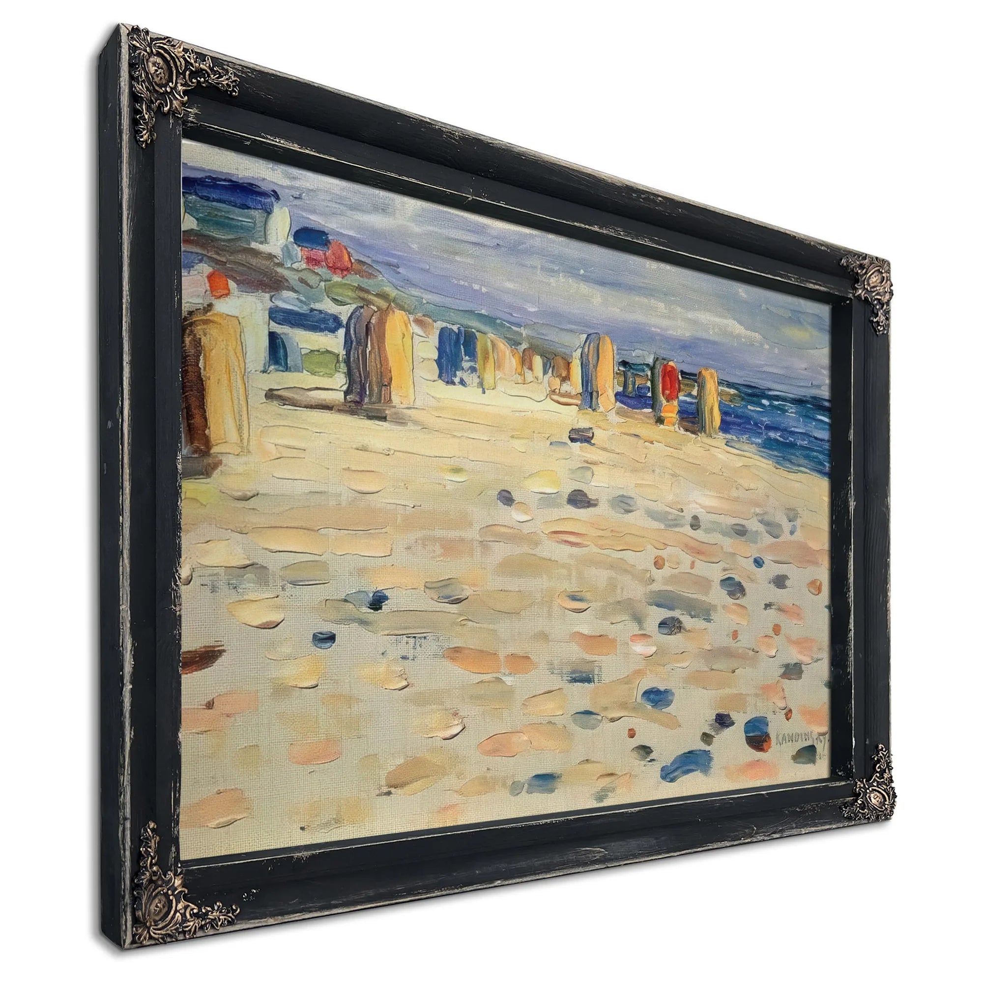 Beach Baskets In Holland 1904 By Wassily Kandinsky Fine Art Print