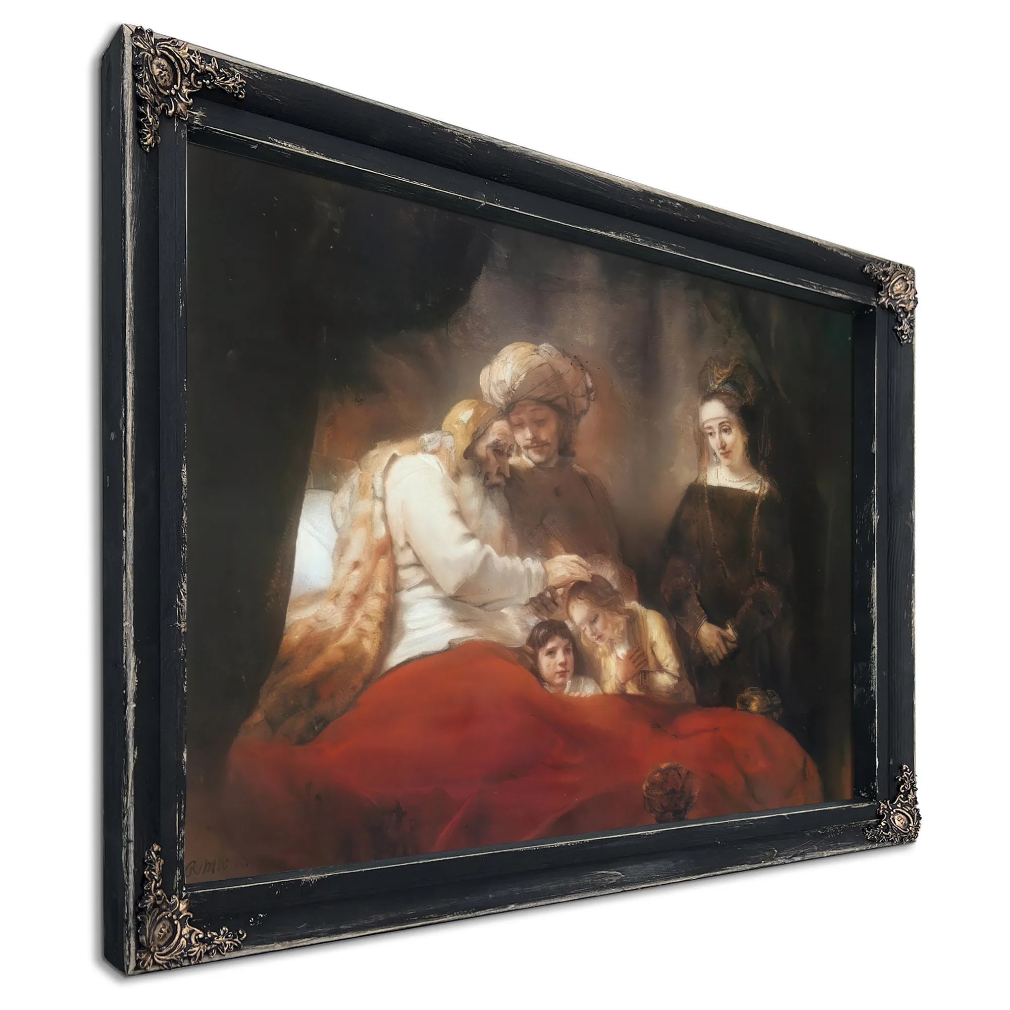 Jacob Blessing The Sons Of Joseph, 1656 By Rembrandt Fine Art Print