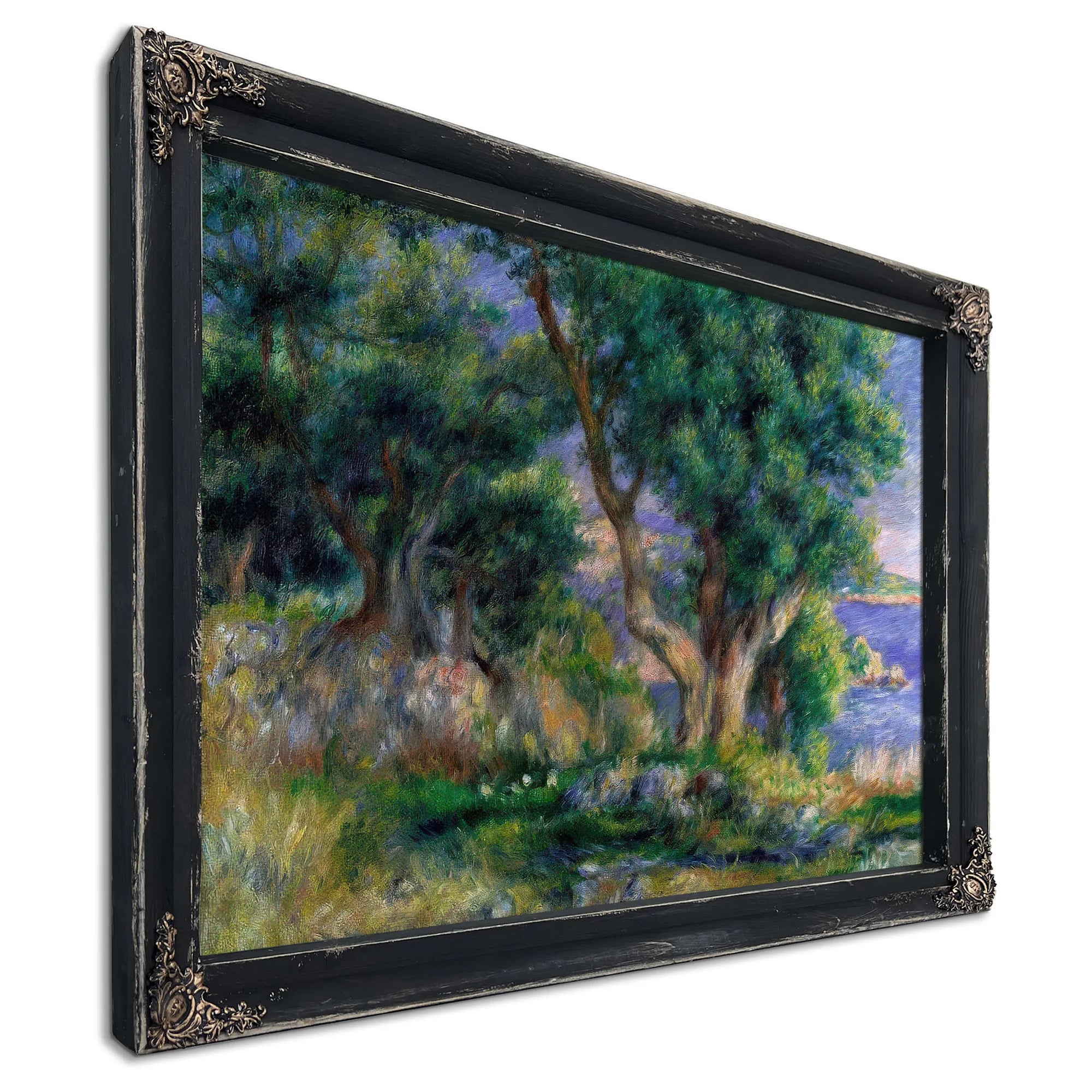 Landscape On The Coast, Near Menton By Pierre August Renoir Fine Art Print