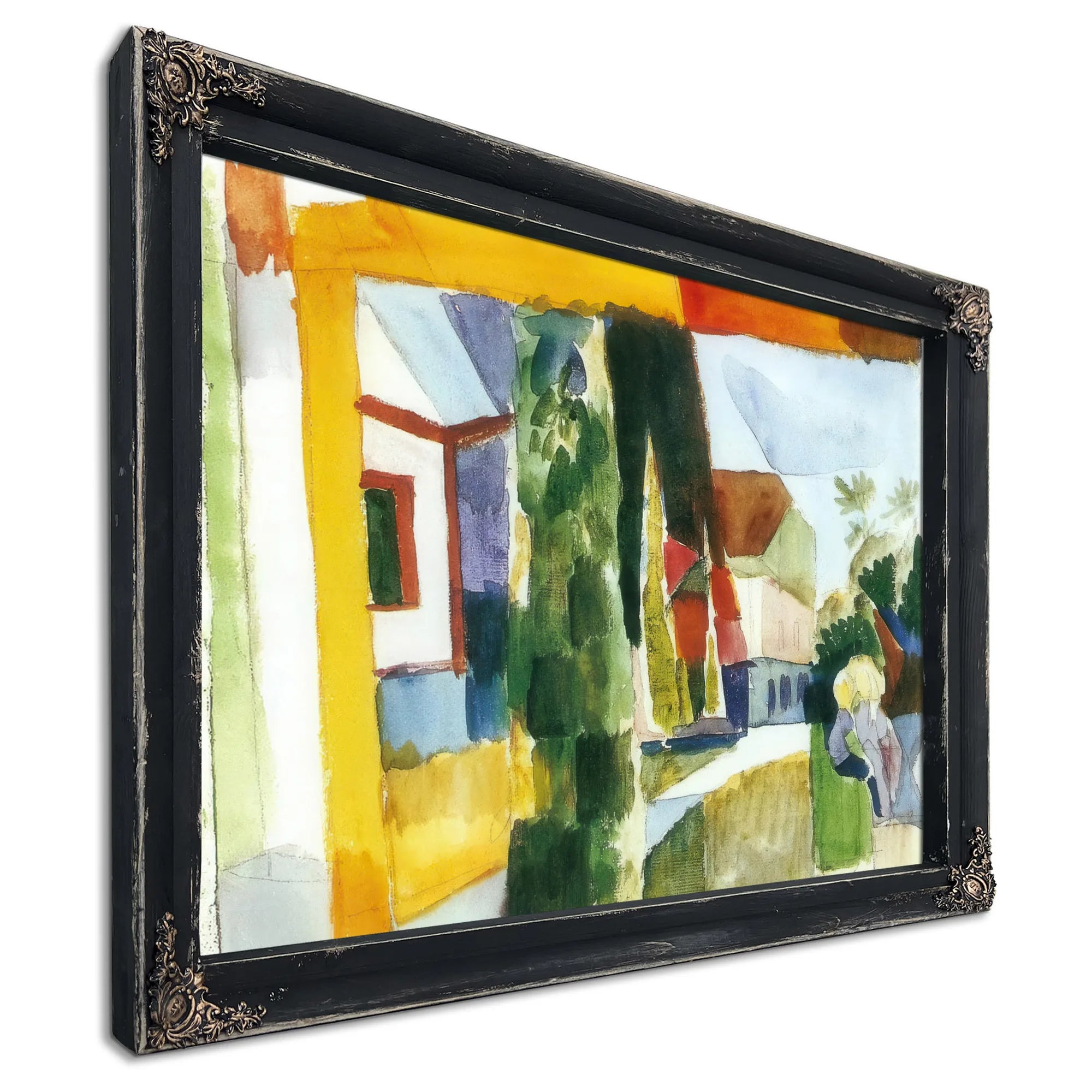 Our Garden On The Lake By August Macke Fine Art Print
