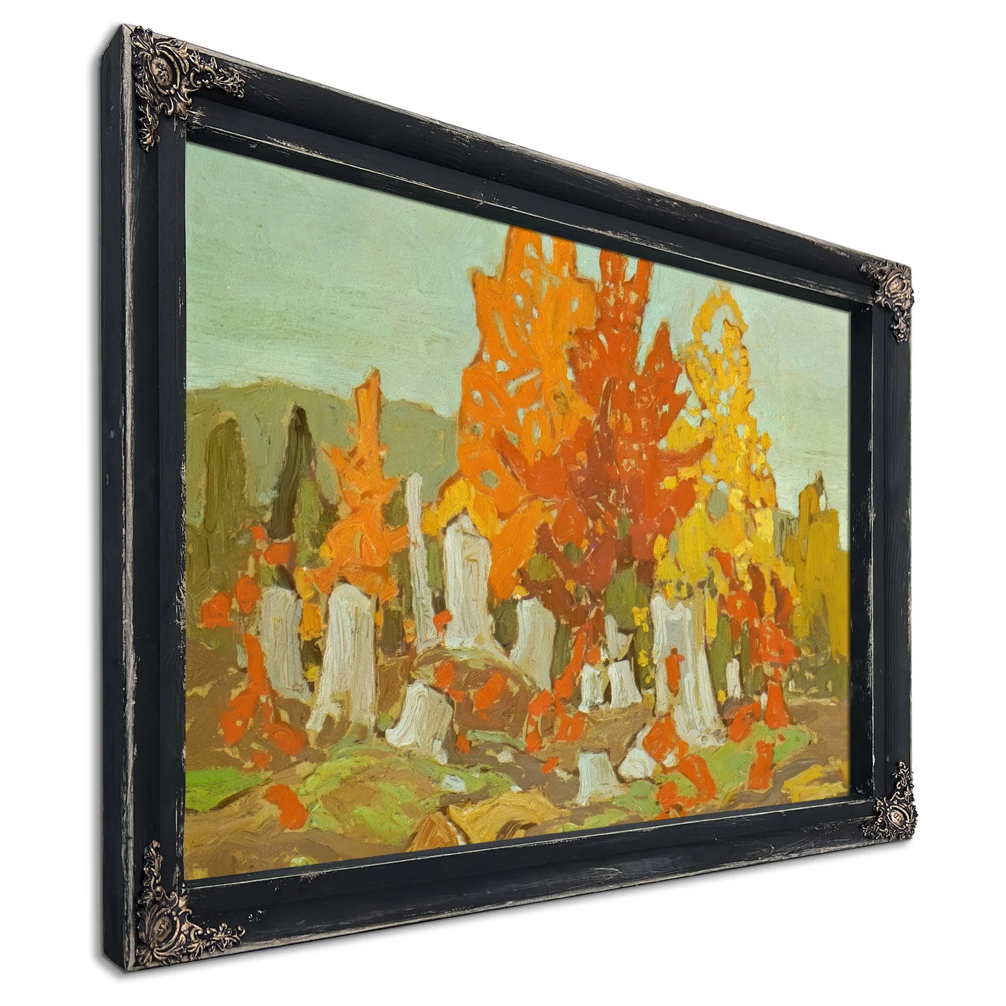 Scarlet Hilltop By Frank Carmichael Fine Art Print