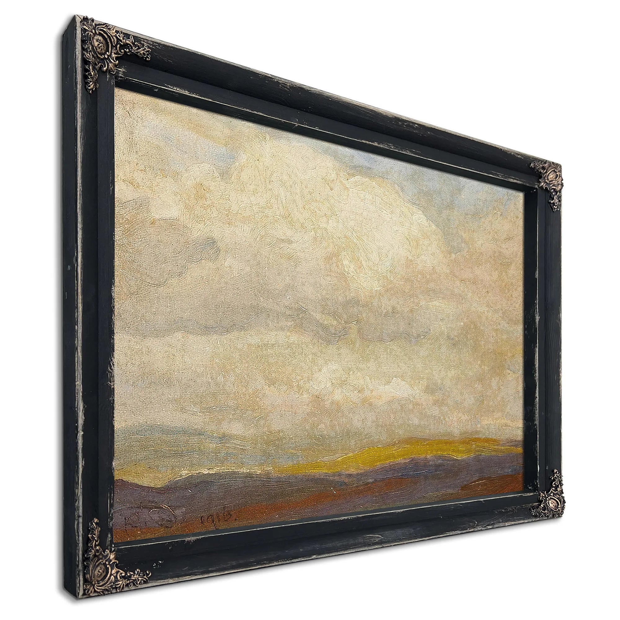 Billowy Clouds Above Plains 1916 By Maynard Dixon Fine Art Print