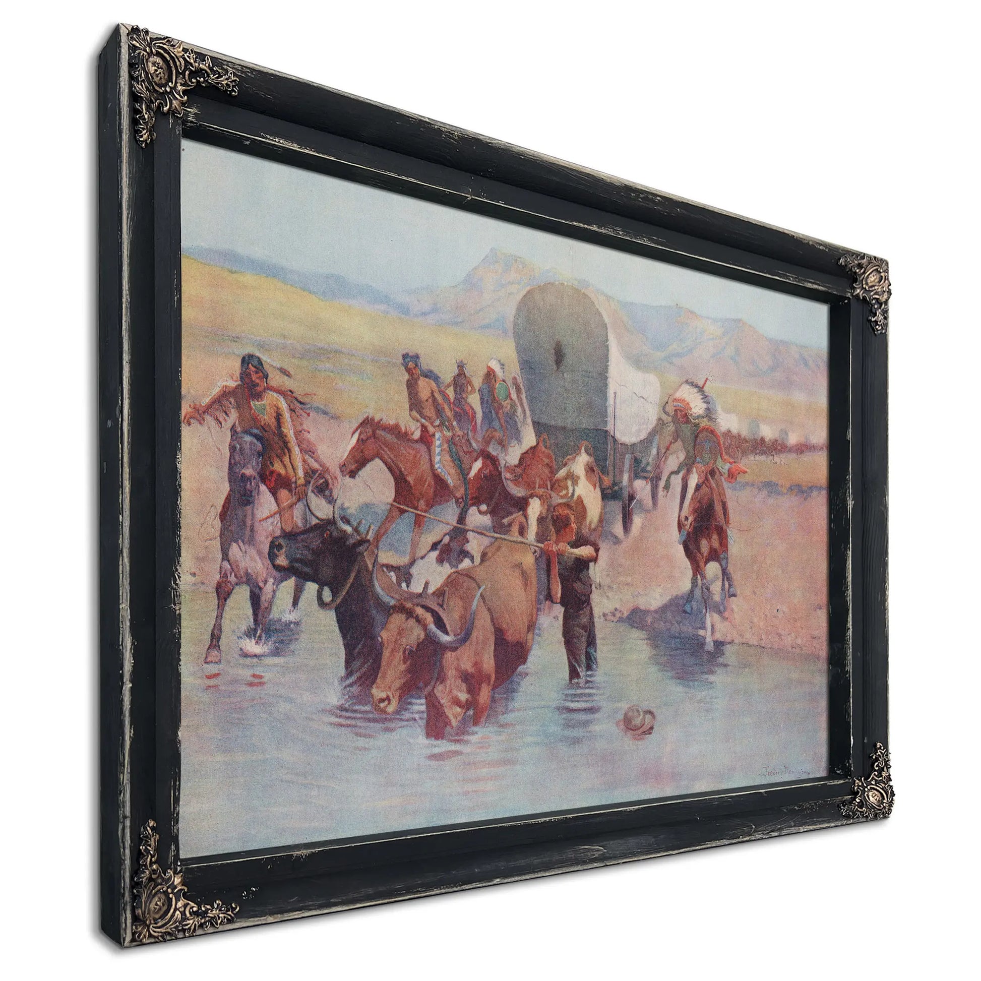 The Emigrants B by Frederic Remington
