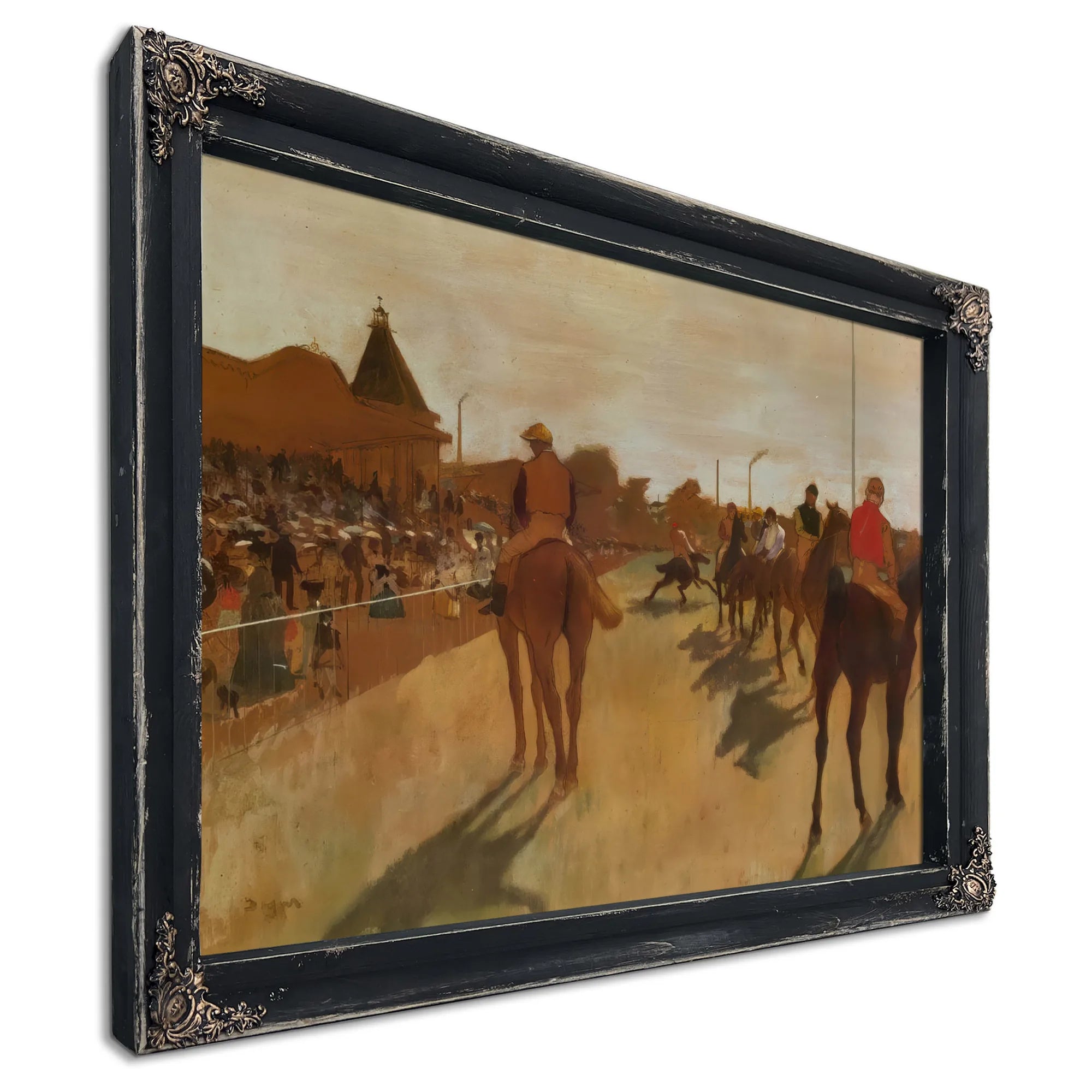 At The Race Course By Edgar Degas Fine Art Print