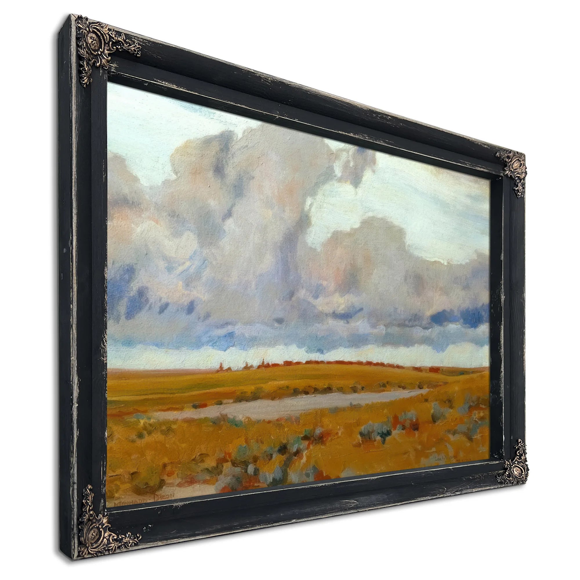 Passing Herd And Storm By Maynard Dixon Fine Art Print
