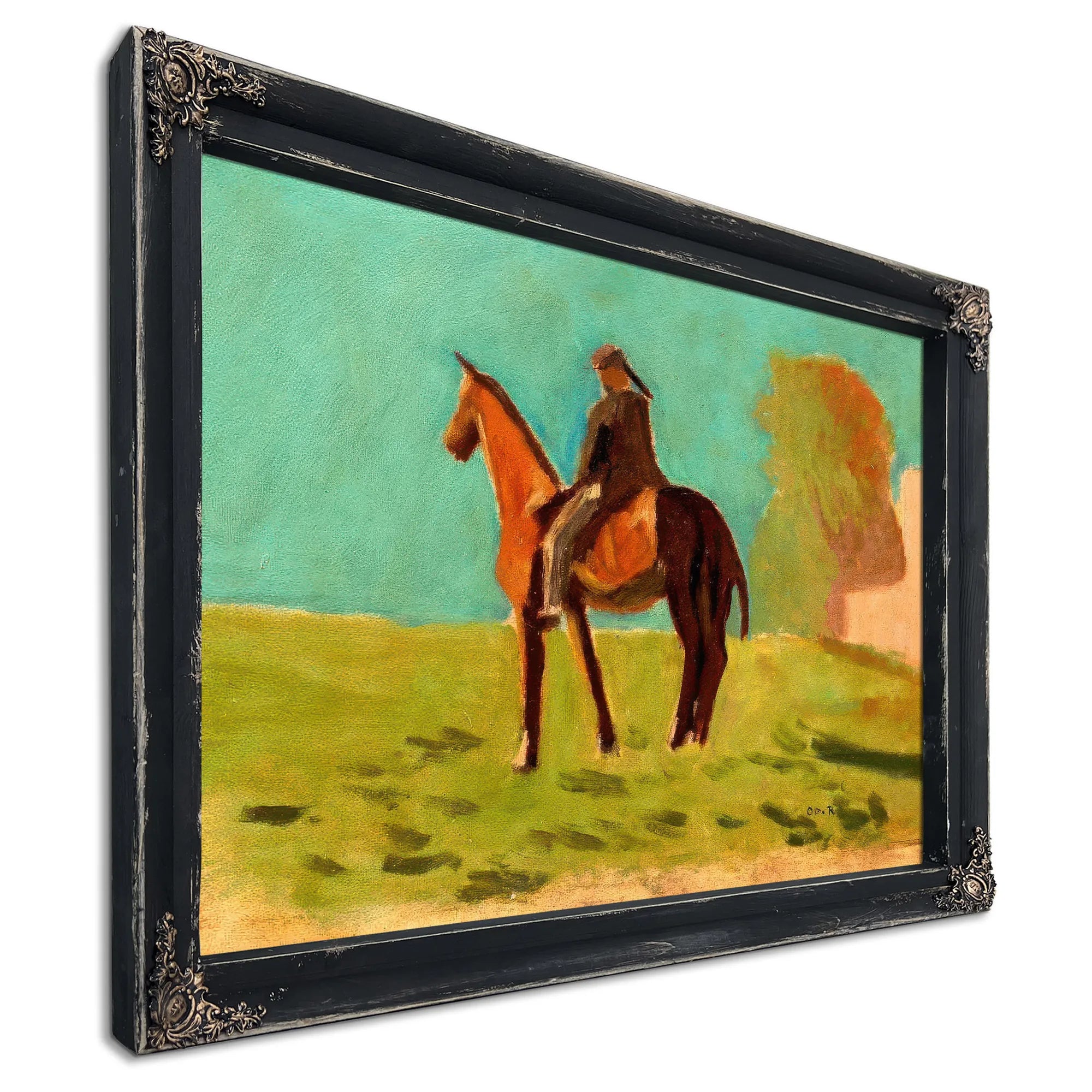 Apache (Man On Horsemack Ii) By Odilon Redon Fine Art Print