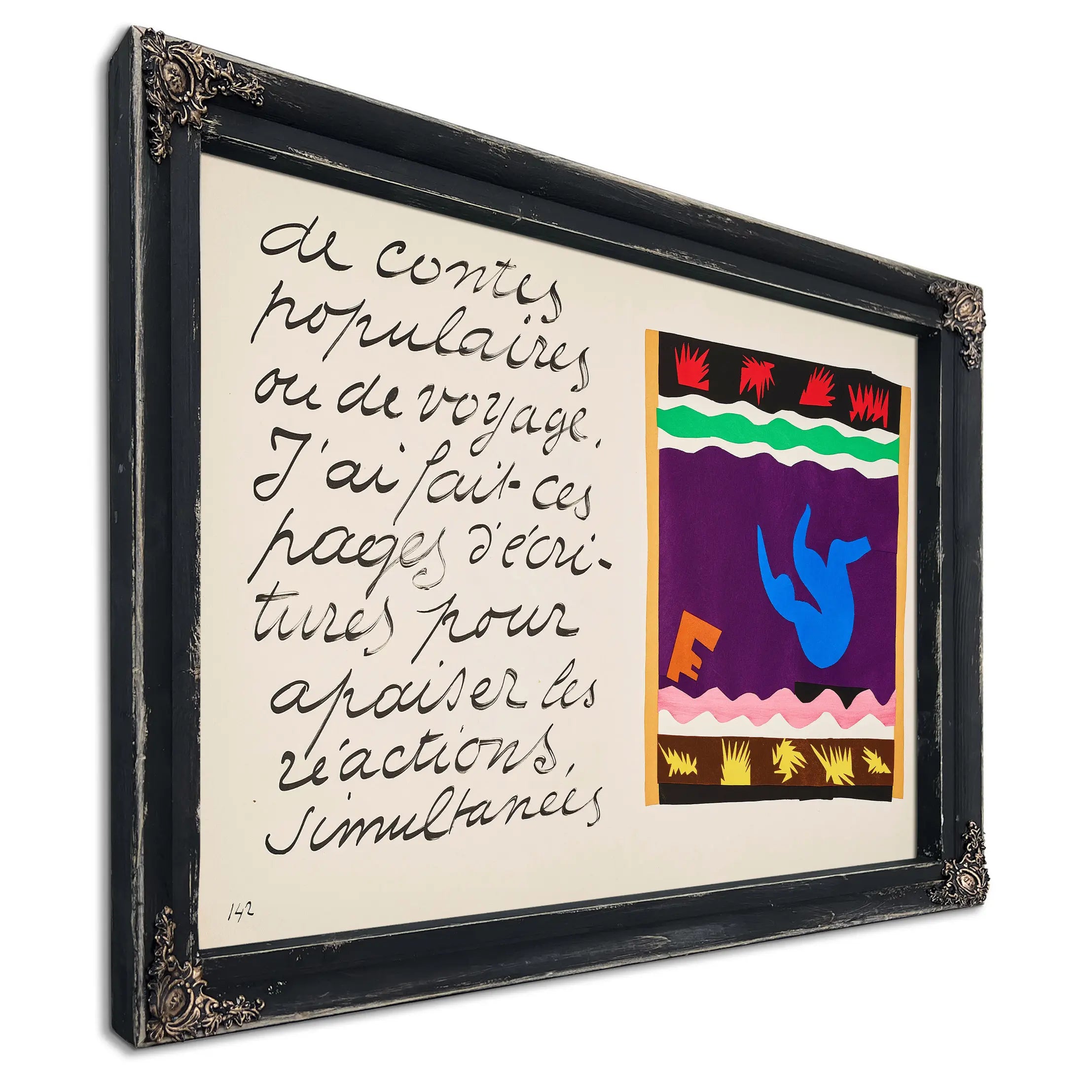 L Avaleur De Sabres (The Sword Swallower) From Jazz 1 by Henri Matisse