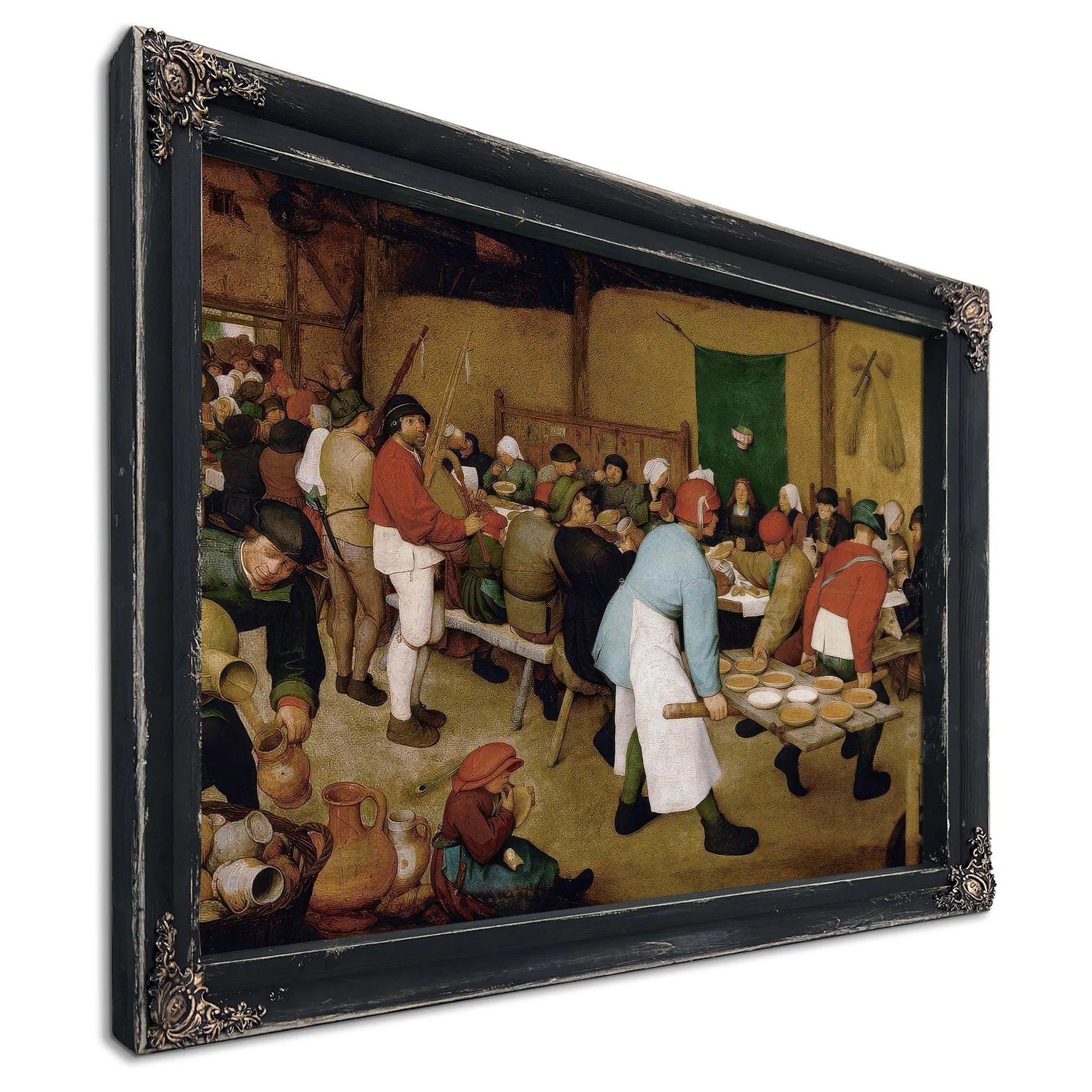 The Peasant Wedding 1568 Oil On Panel 114X164 Kunsthistorisches Museum By The Elder Fine Art Print