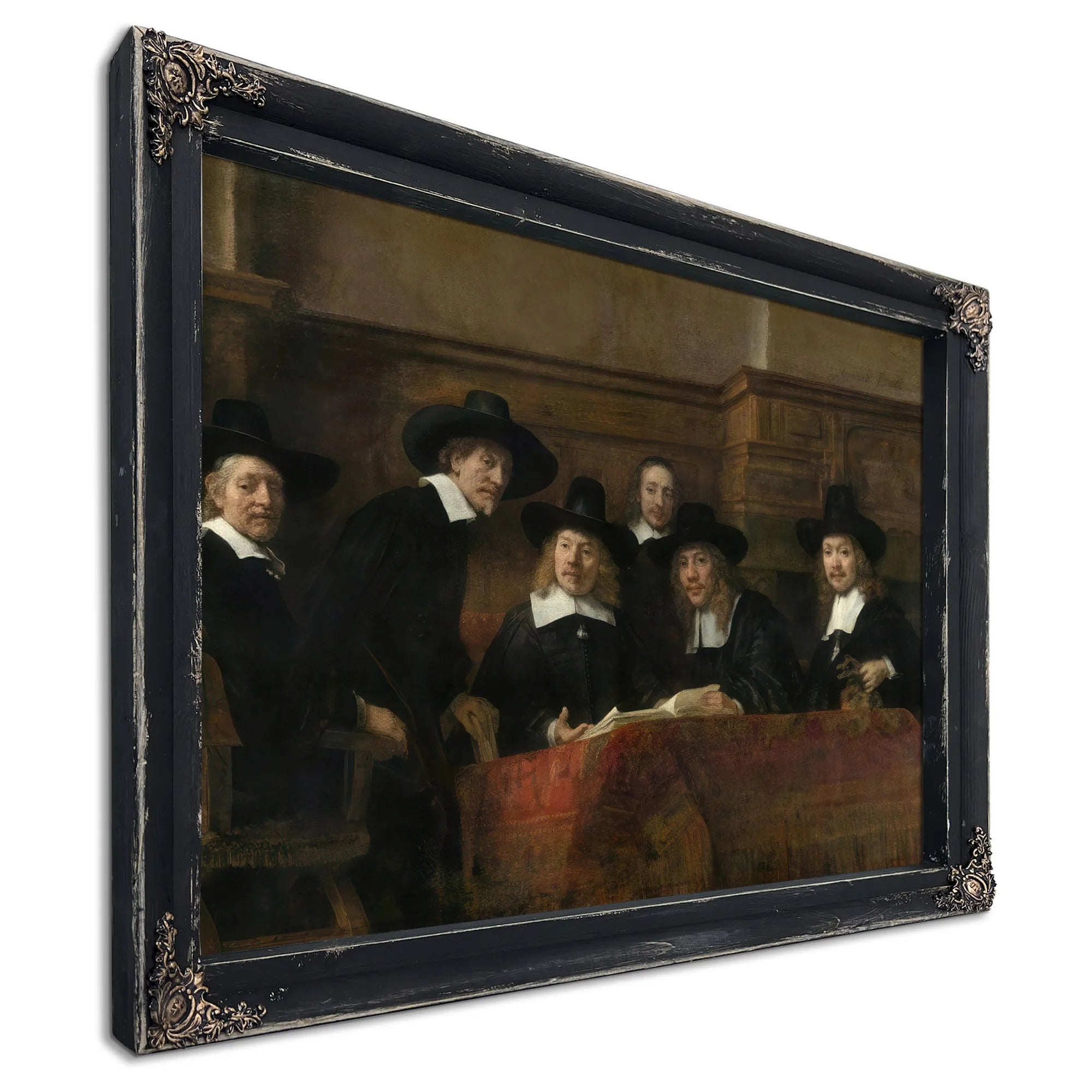 The Syndics The Sampling Officials (Wardens) Of The Amsterdam Drapers By Rembrandt Fine Art Print