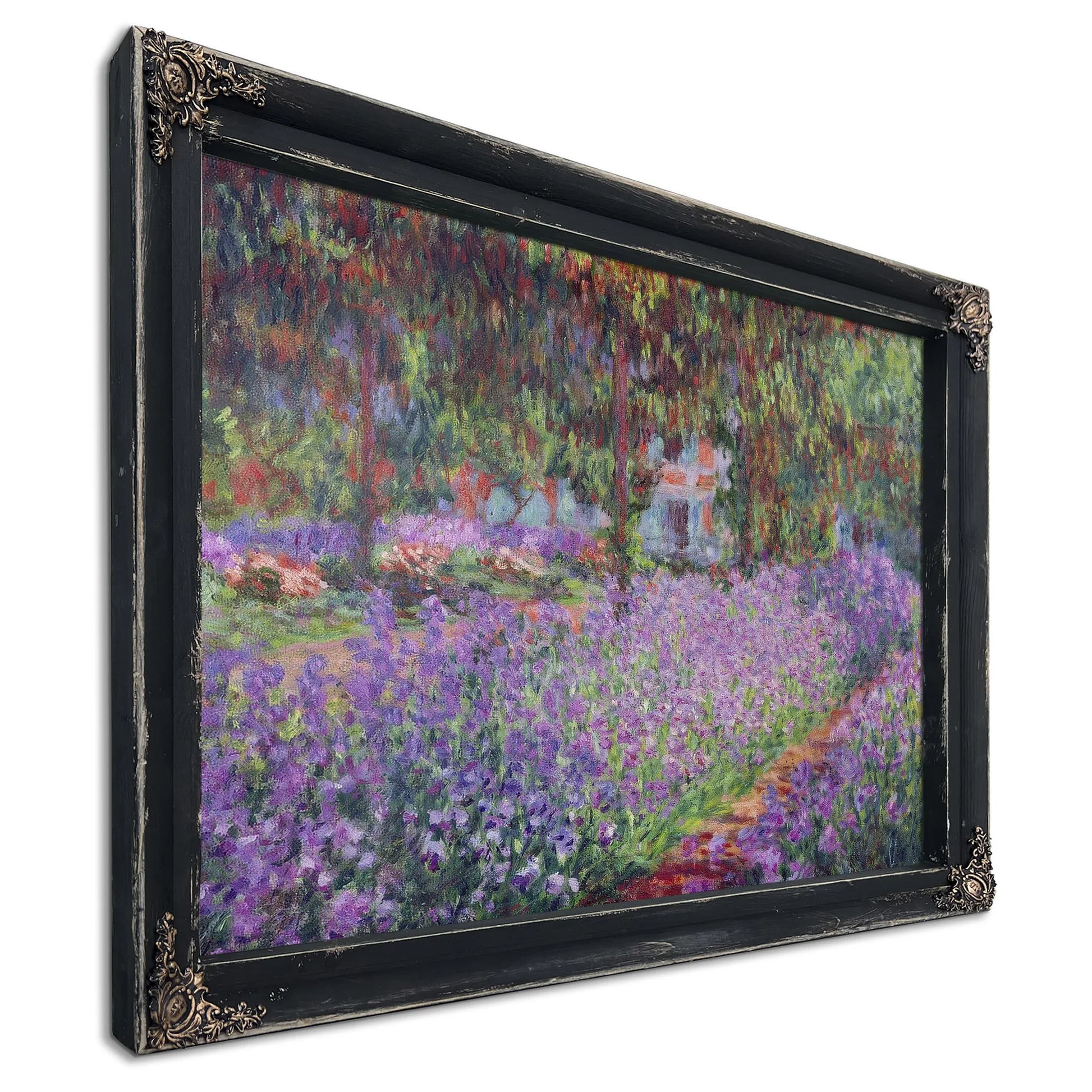 The Artist's Garden At Giverny By Claude Monet Fine Art Print