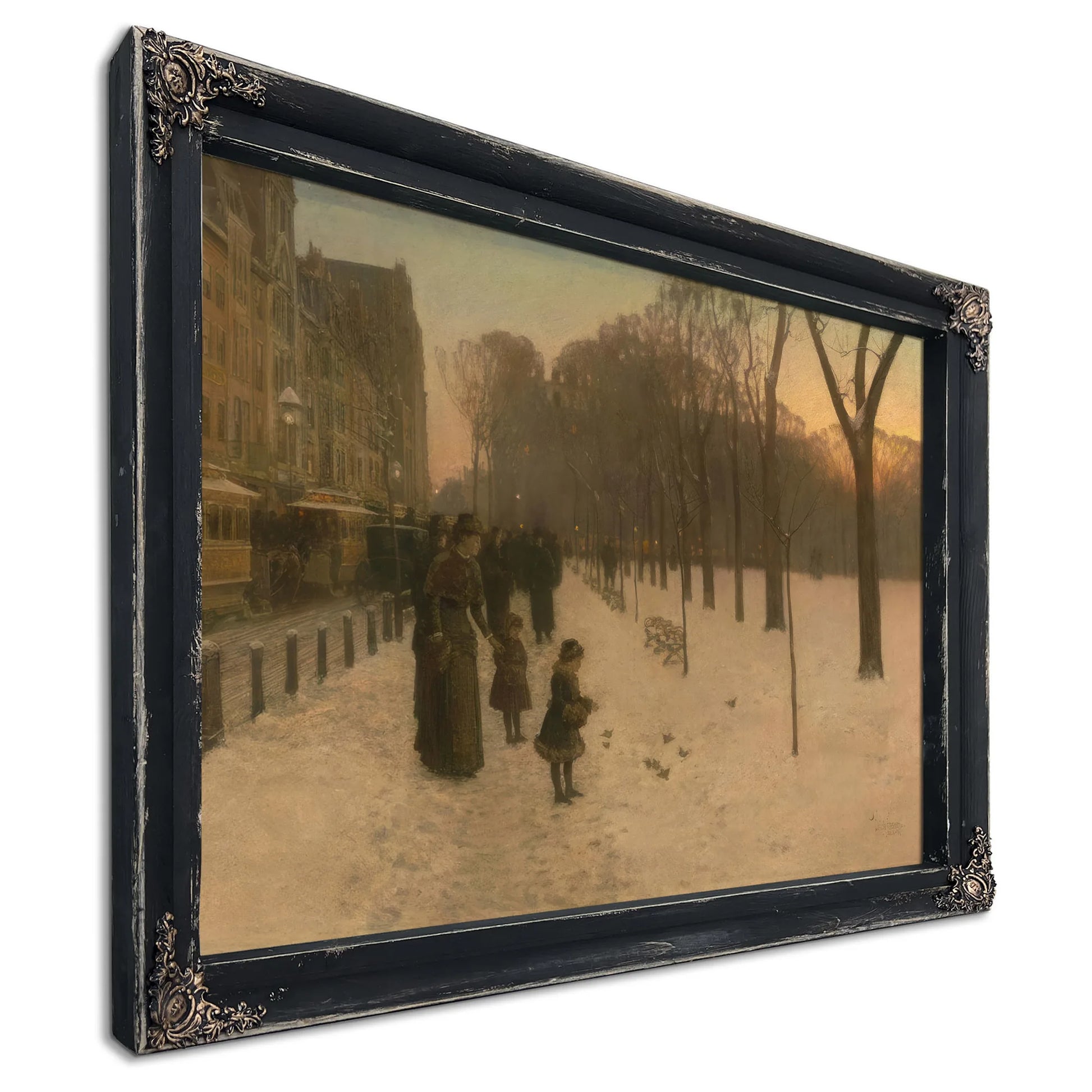 Boston Common At Twilight By Childe Hassam Fine Art Print