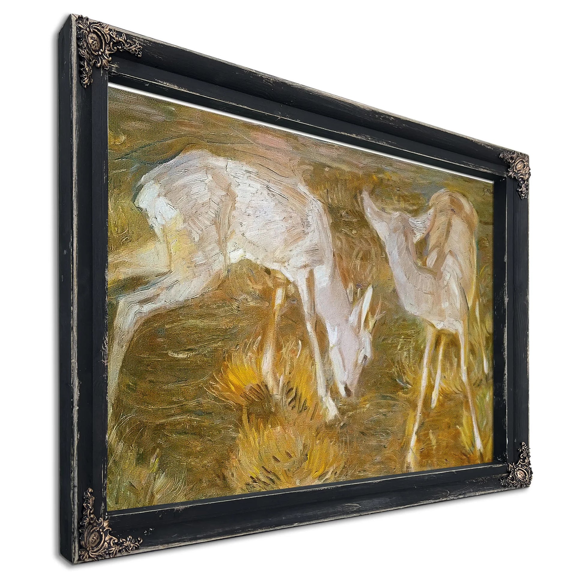 Deer At Dusk By Franz Marc Fine Art Print