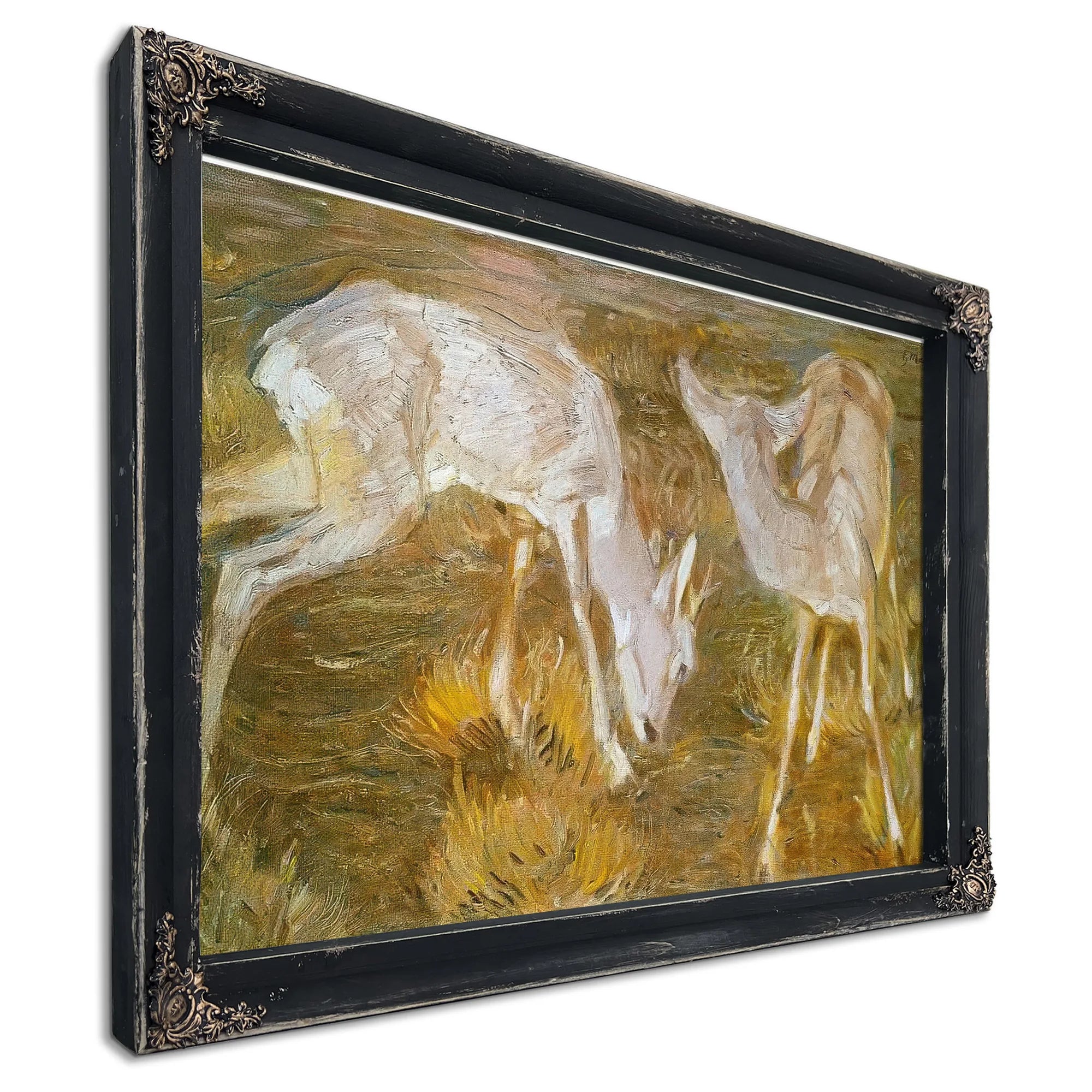 Deer At Dusk By Franz Marc Fine Art Print