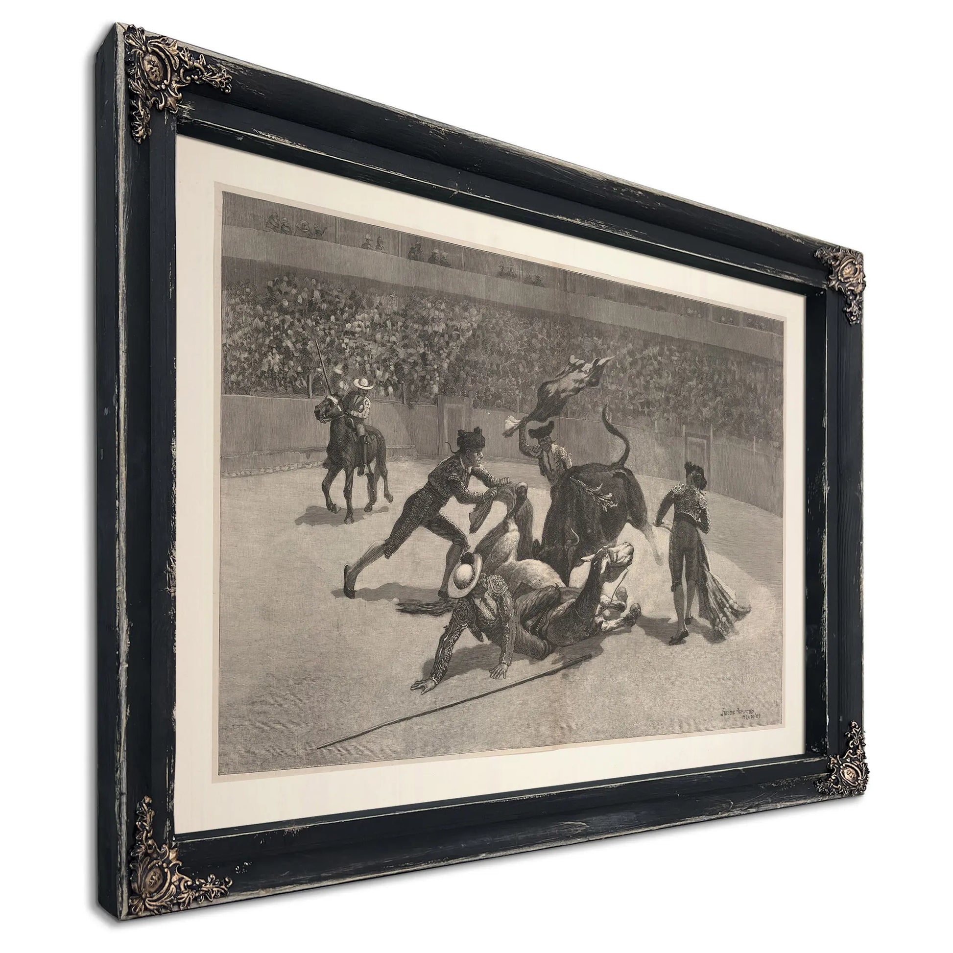 A Bull Fight In Mexico by Frederic Remington