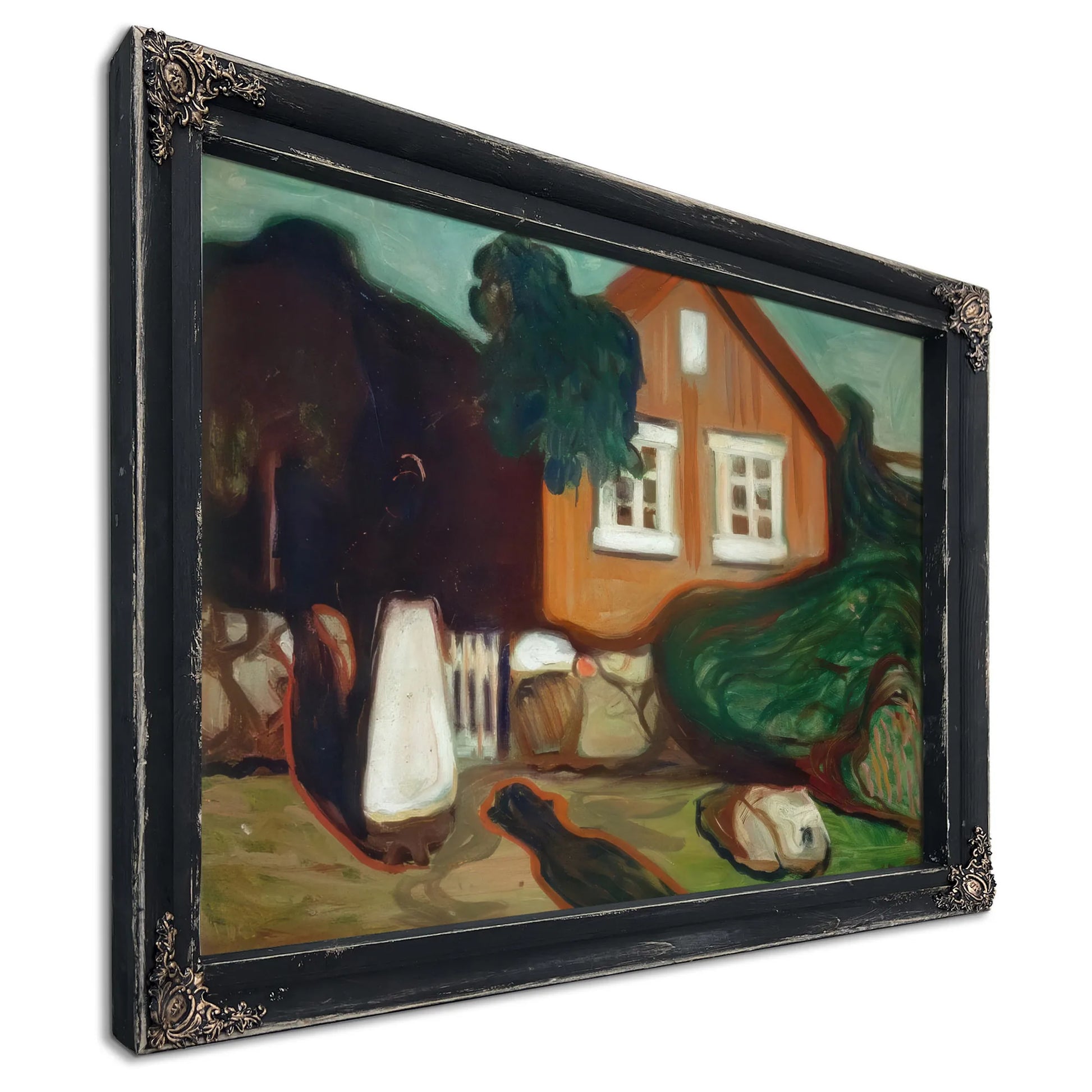 House In Moonlight 1895 By Edvard Munch Fine Art Print