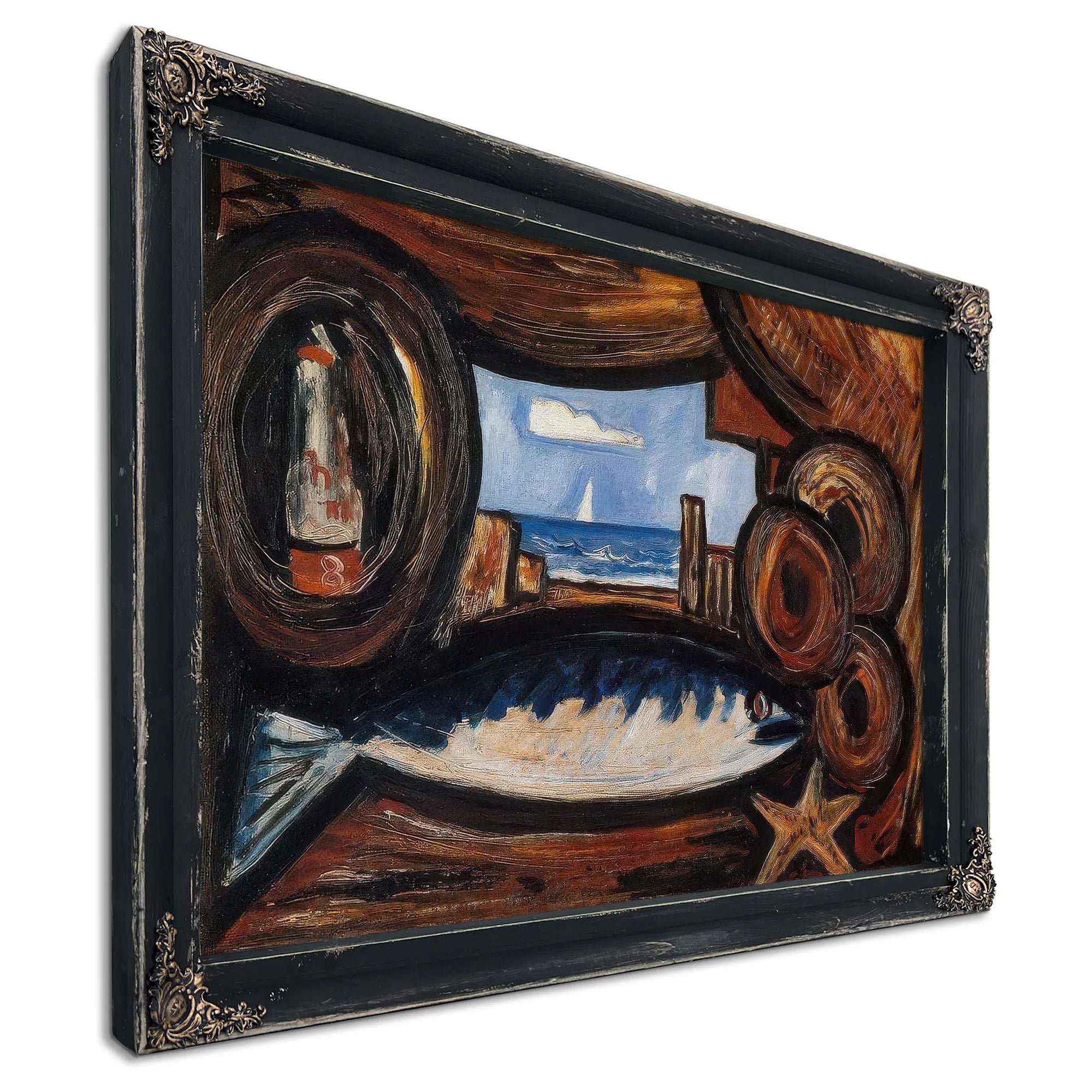 Sea View New England By Marsden Hartley Fine Art Print