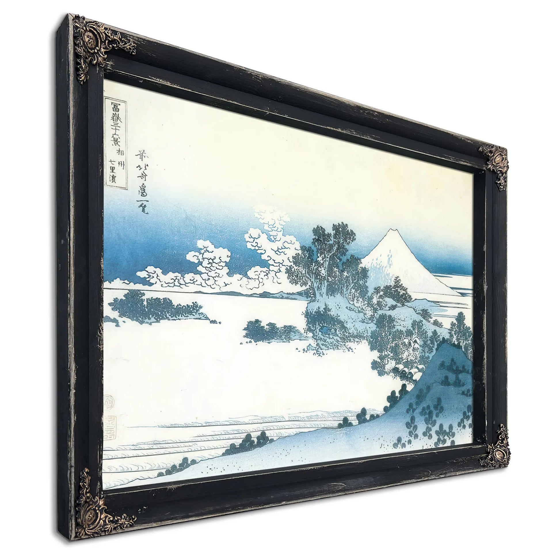 Mount Fuji Seen From Shichirigahama By Hokusai Fine Art Print