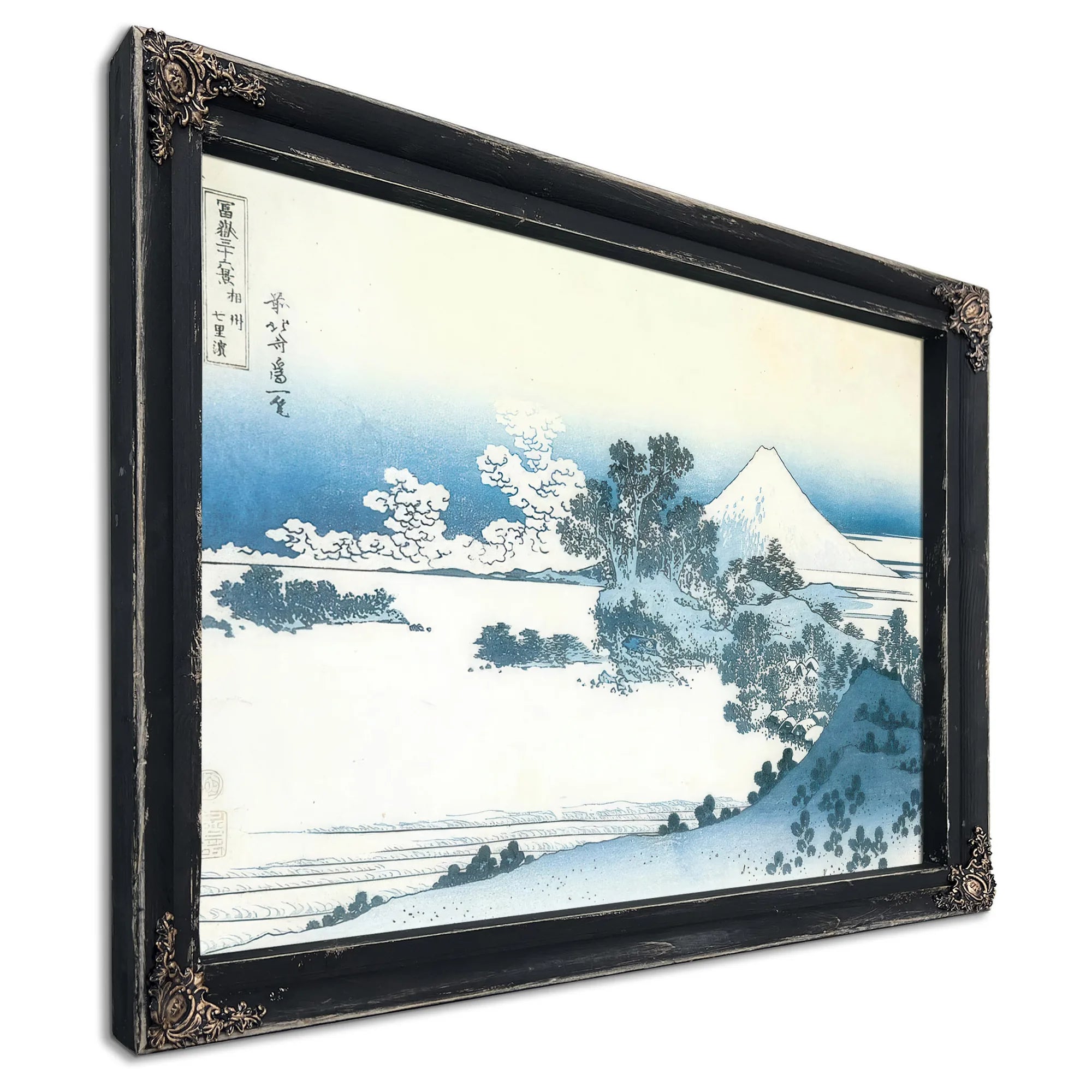 Mount Fuji Seen From Shichirigahama By Hokusai Fine Art Print