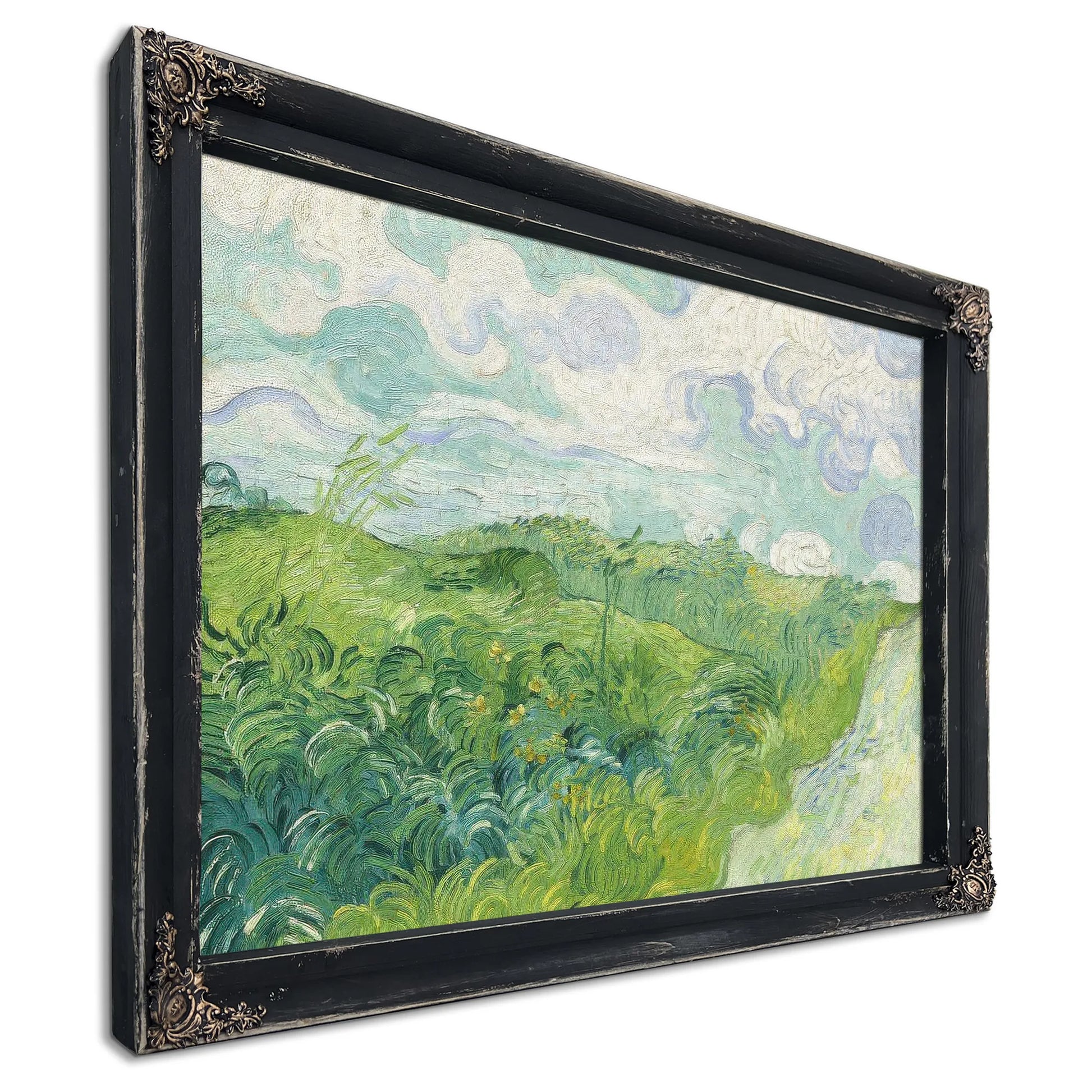 Green Wheat Fields Auvers By Vincent Van Gogh Fine Art Print
