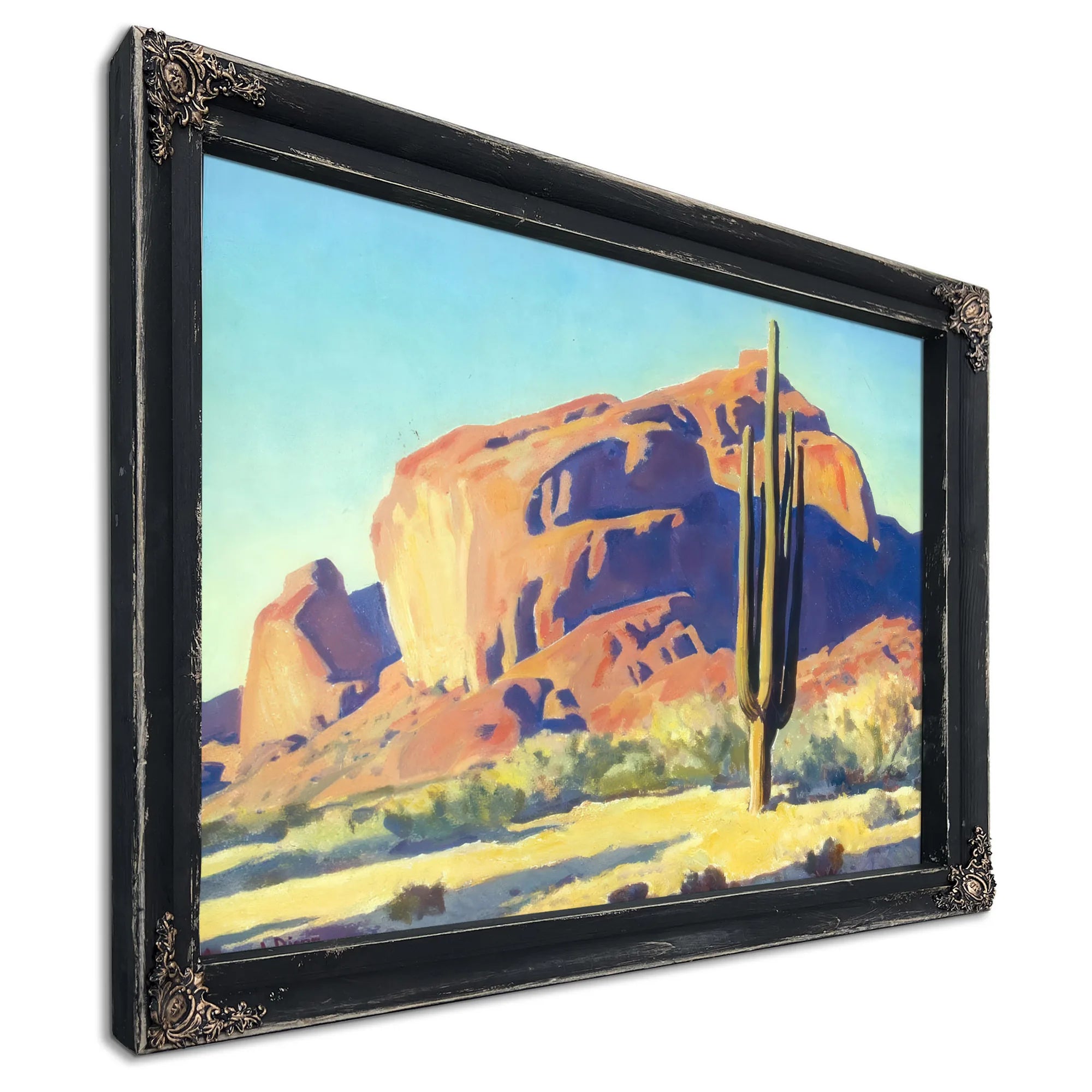 Red Rock Cactus By Maynard Dixon Fine Art Print