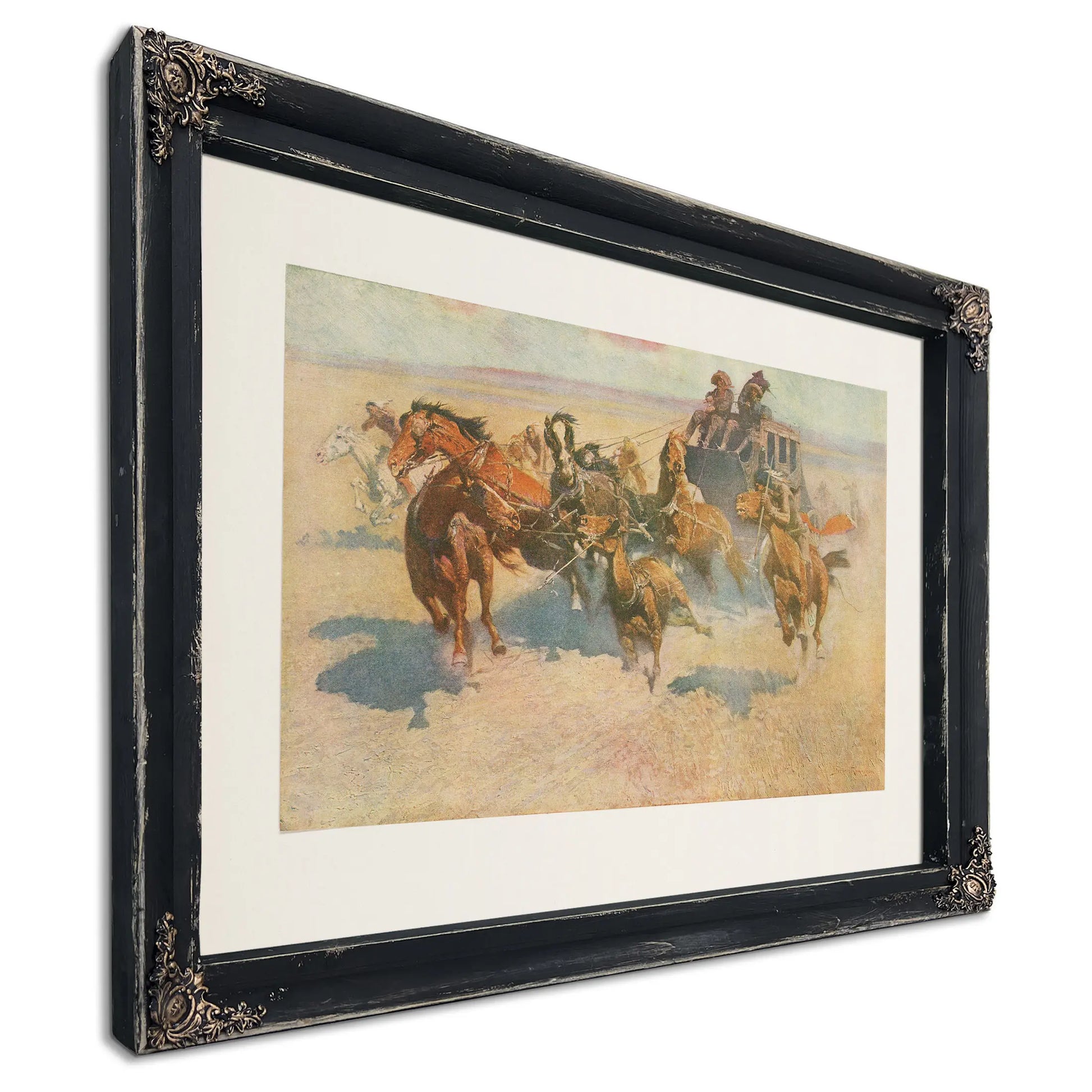 Downing The High Header by Frederic Remington