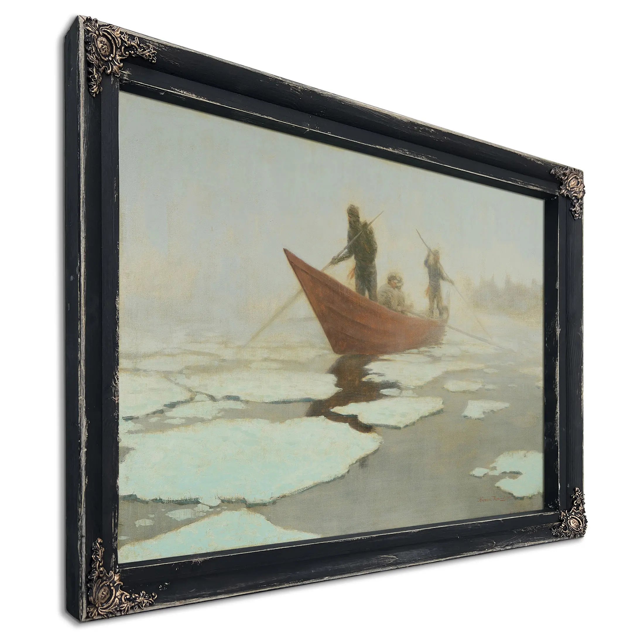 River Drivers In The Spring Break Up by Frederic Remington
