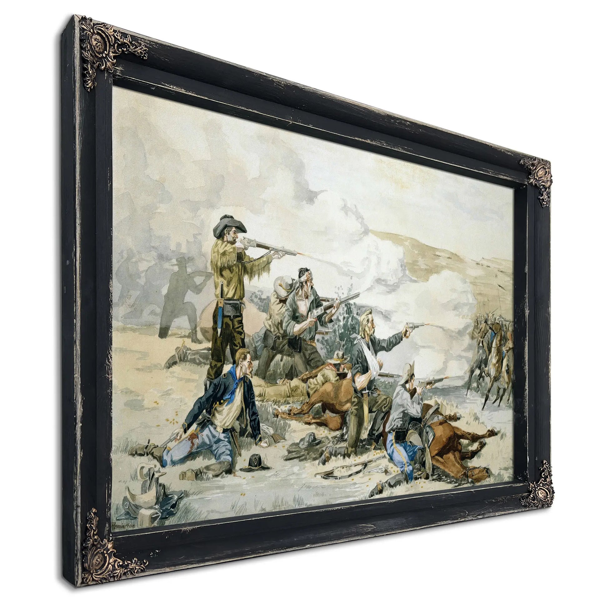 Battle Of Beecher S Island by Frederic Remington