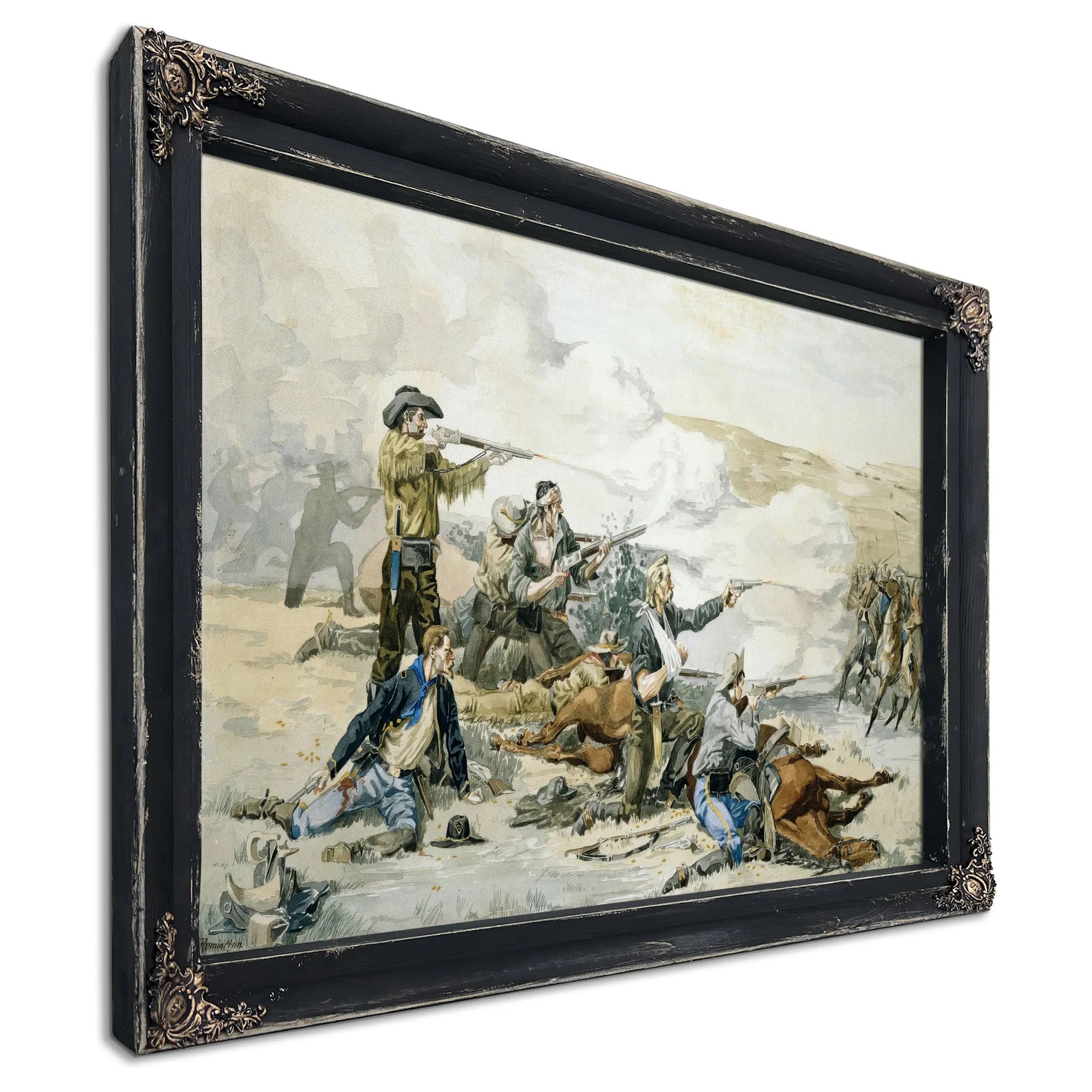 Battle Of Beecher S Island by Frederic Remington