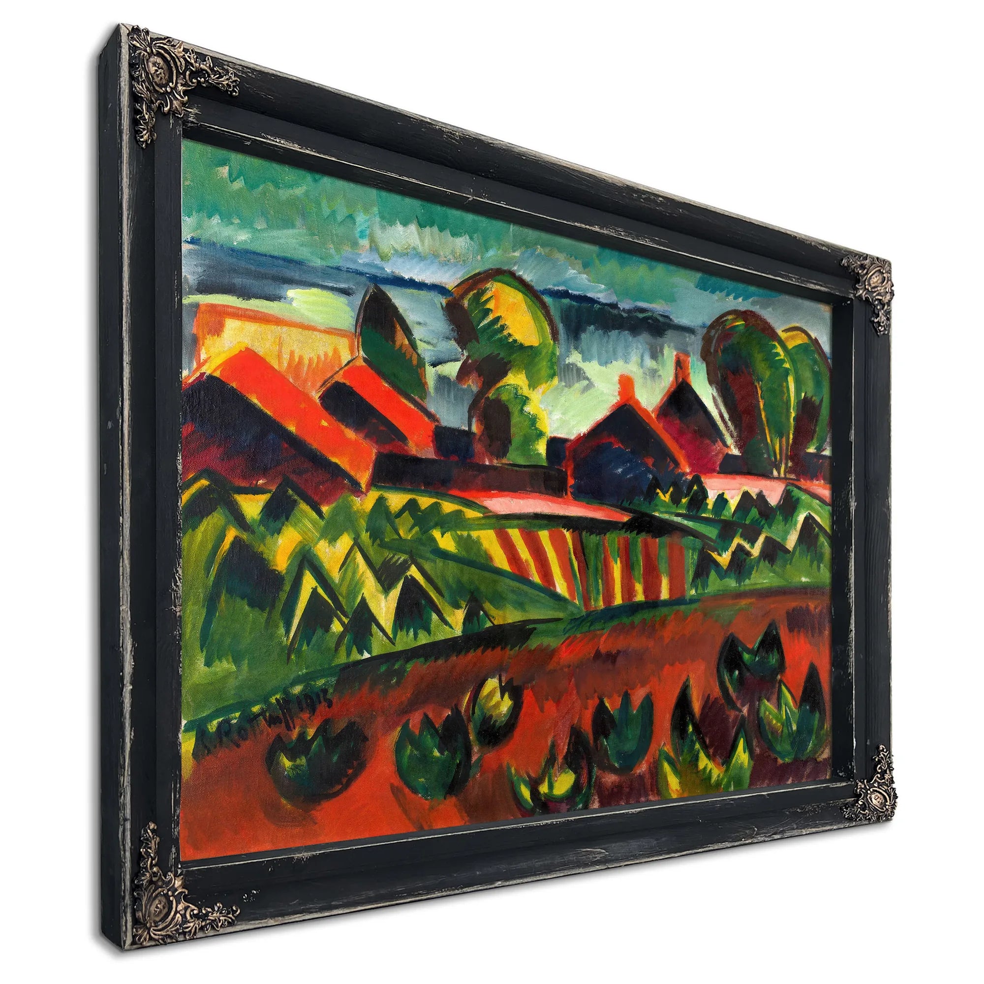 Village at the Sea by Karl Schmidt-Rottluff Fine Art Print