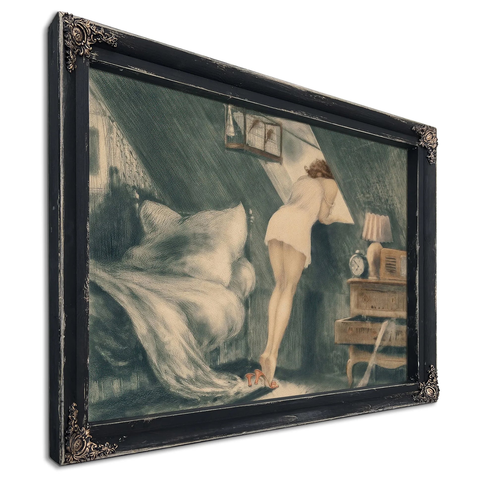 Attic Room 1940 By Louis Icart Fine Art Print