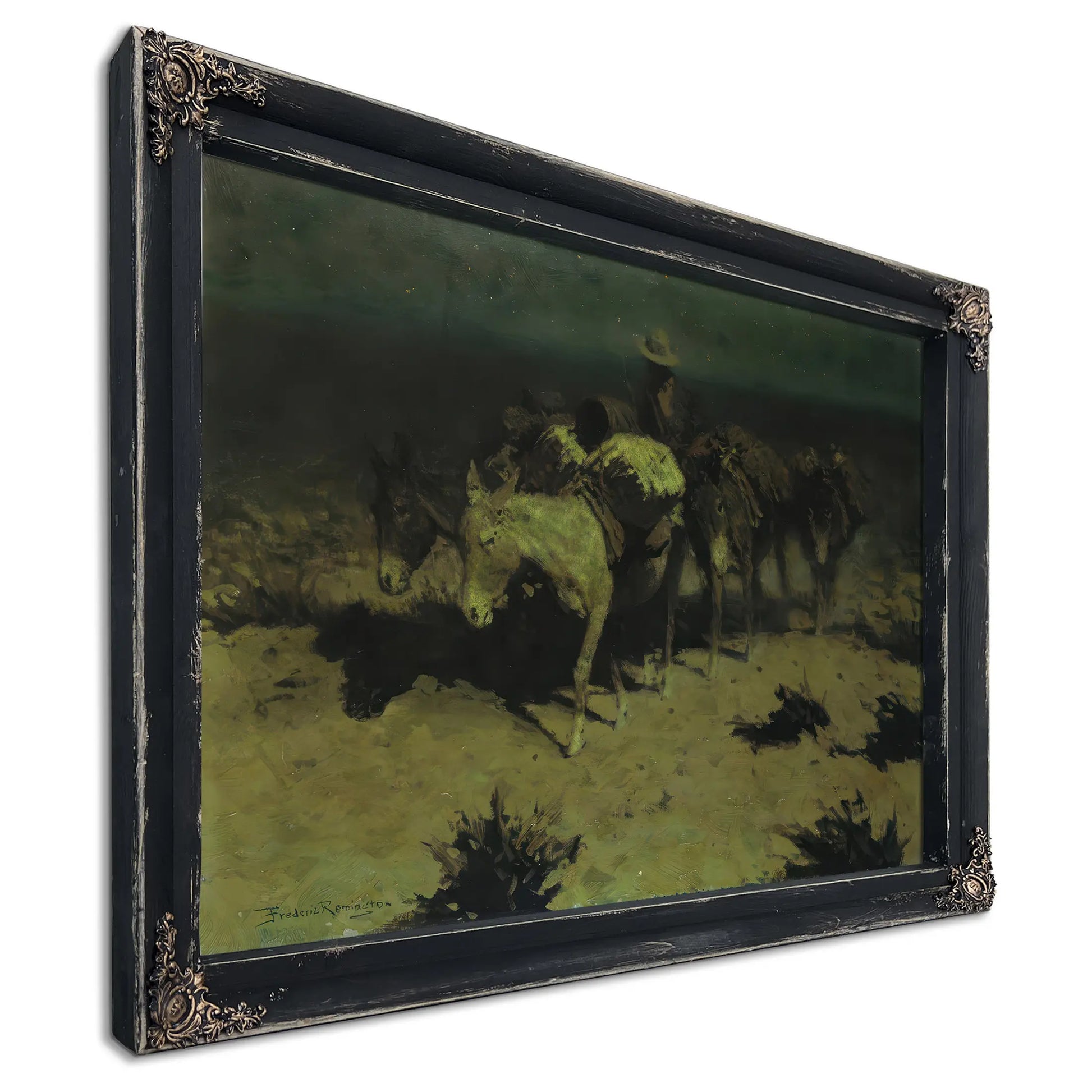 A Pack Train  by Frederic Remington