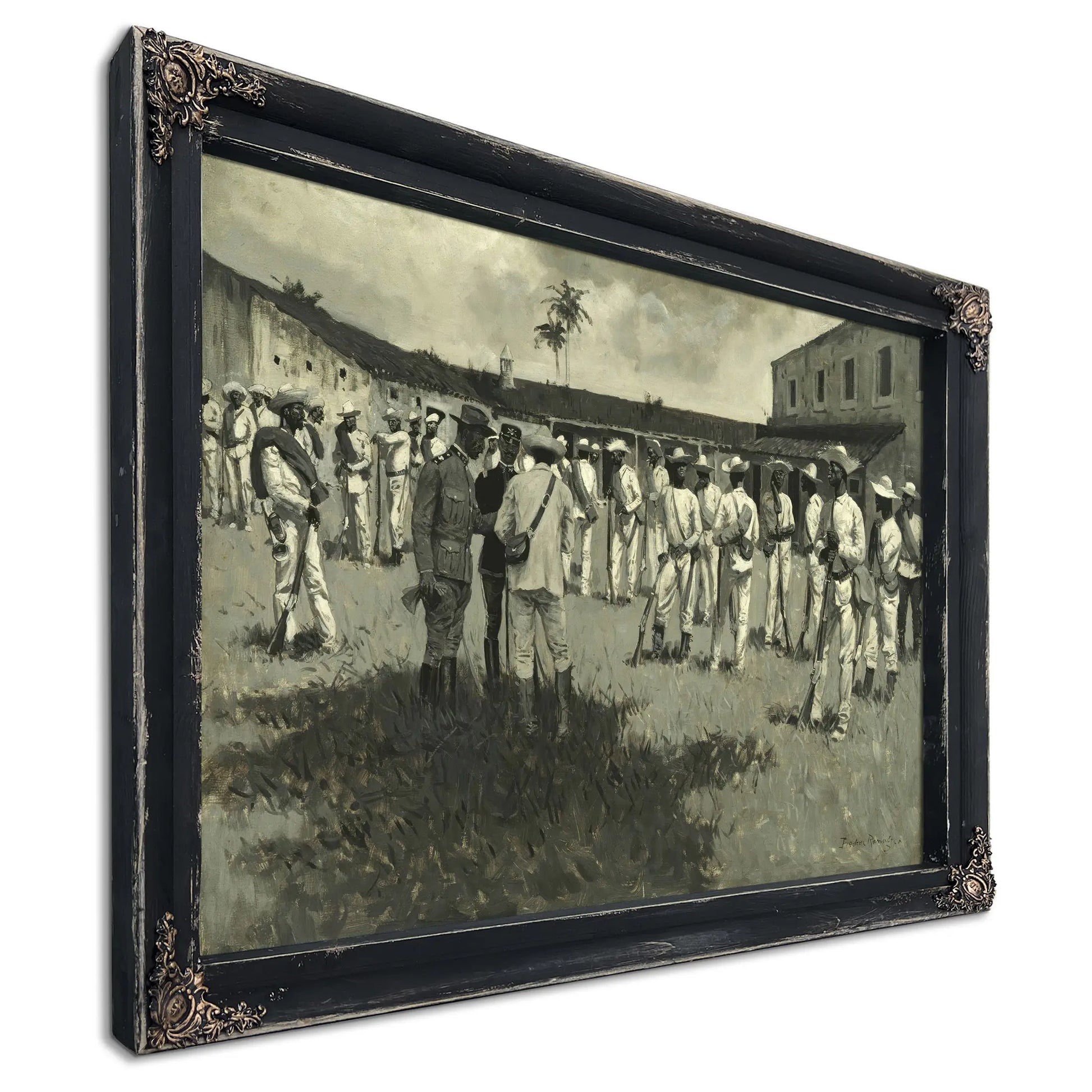 Disbanding Gomez Army  by Frederic Remington