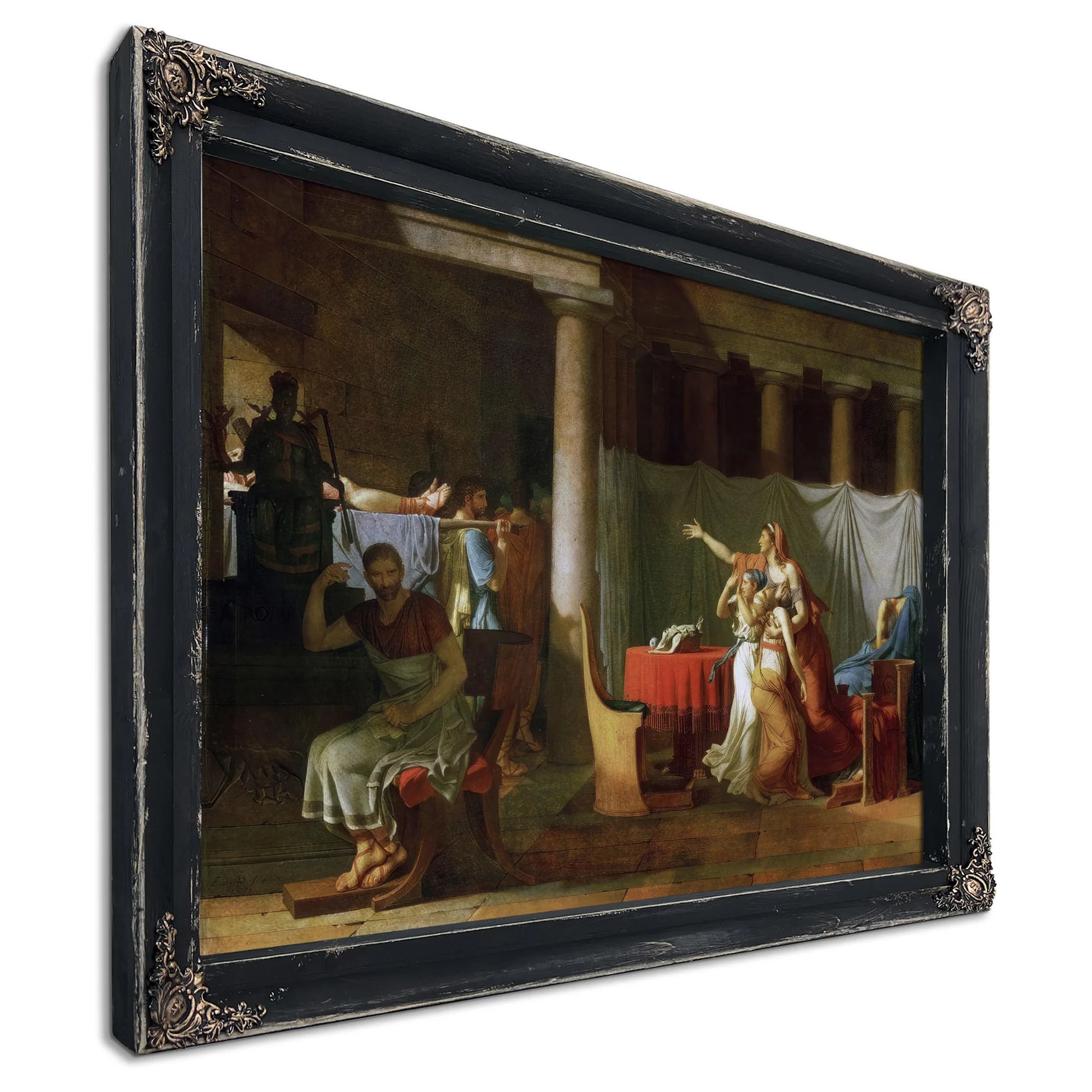The Lictors Bring To Brutus The Bodies Of His Sons By Jacques Louis David Fine Art Print