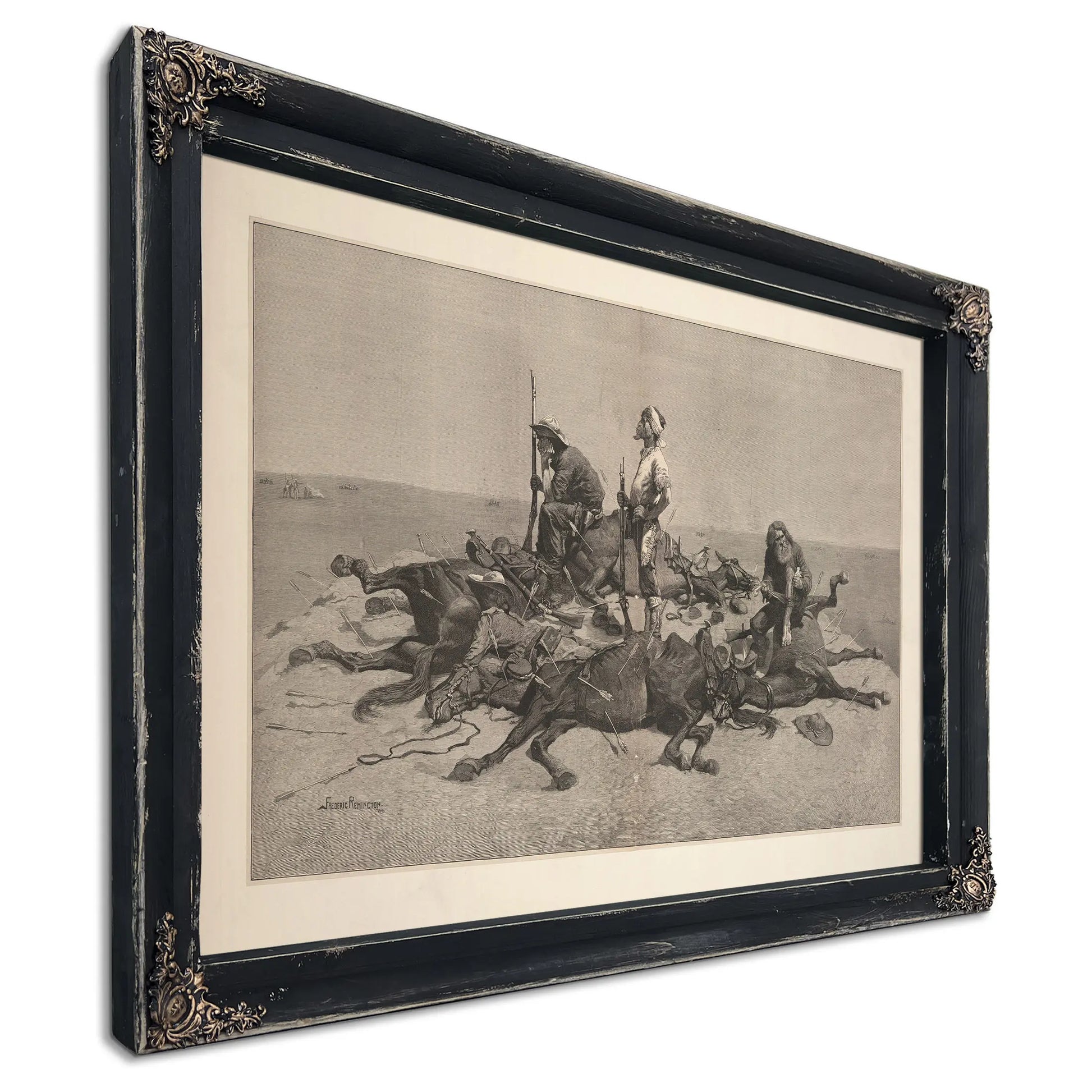 The Last Lull In The Fight by Frederic Remington