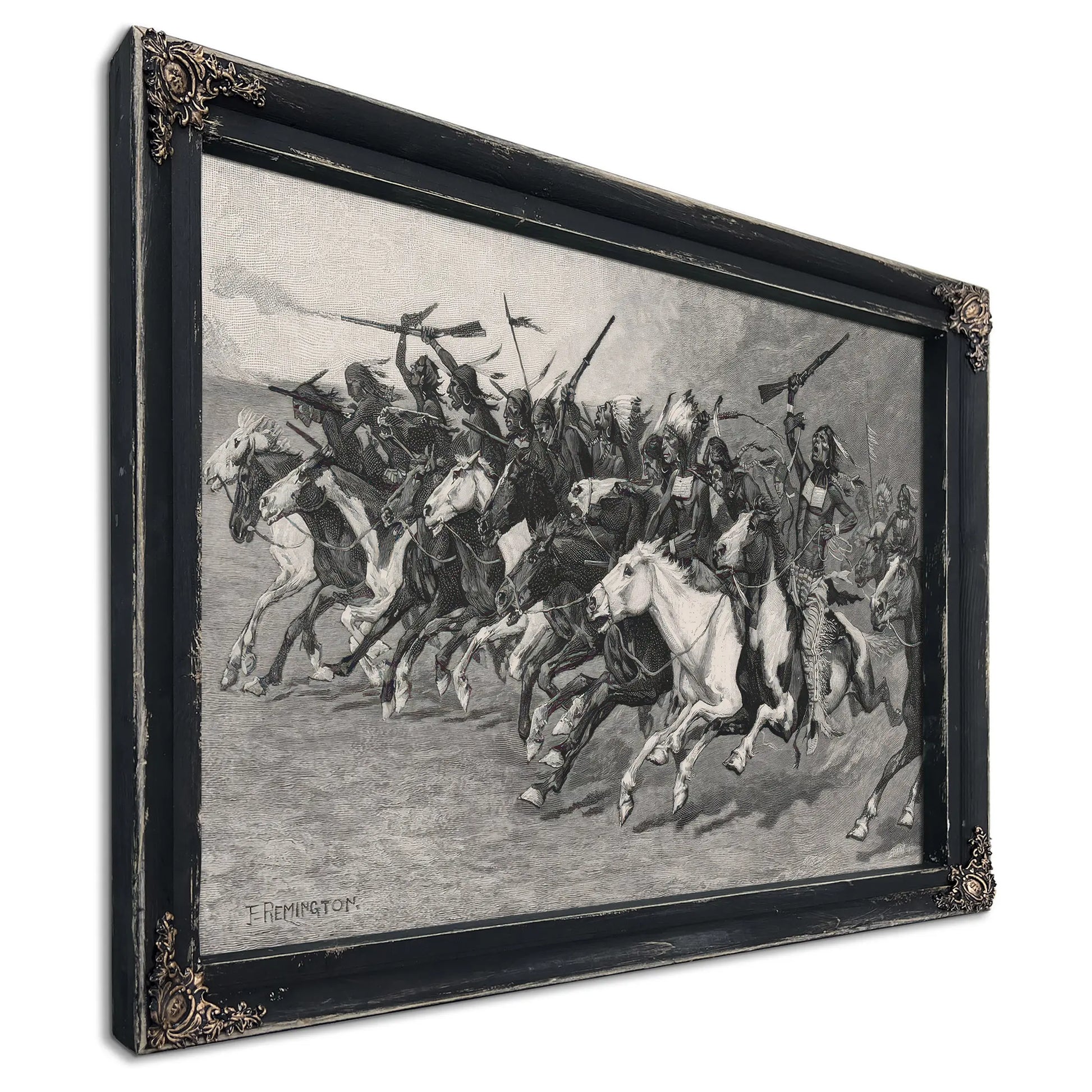 The Charge On The Sunpole by Frederic Remington