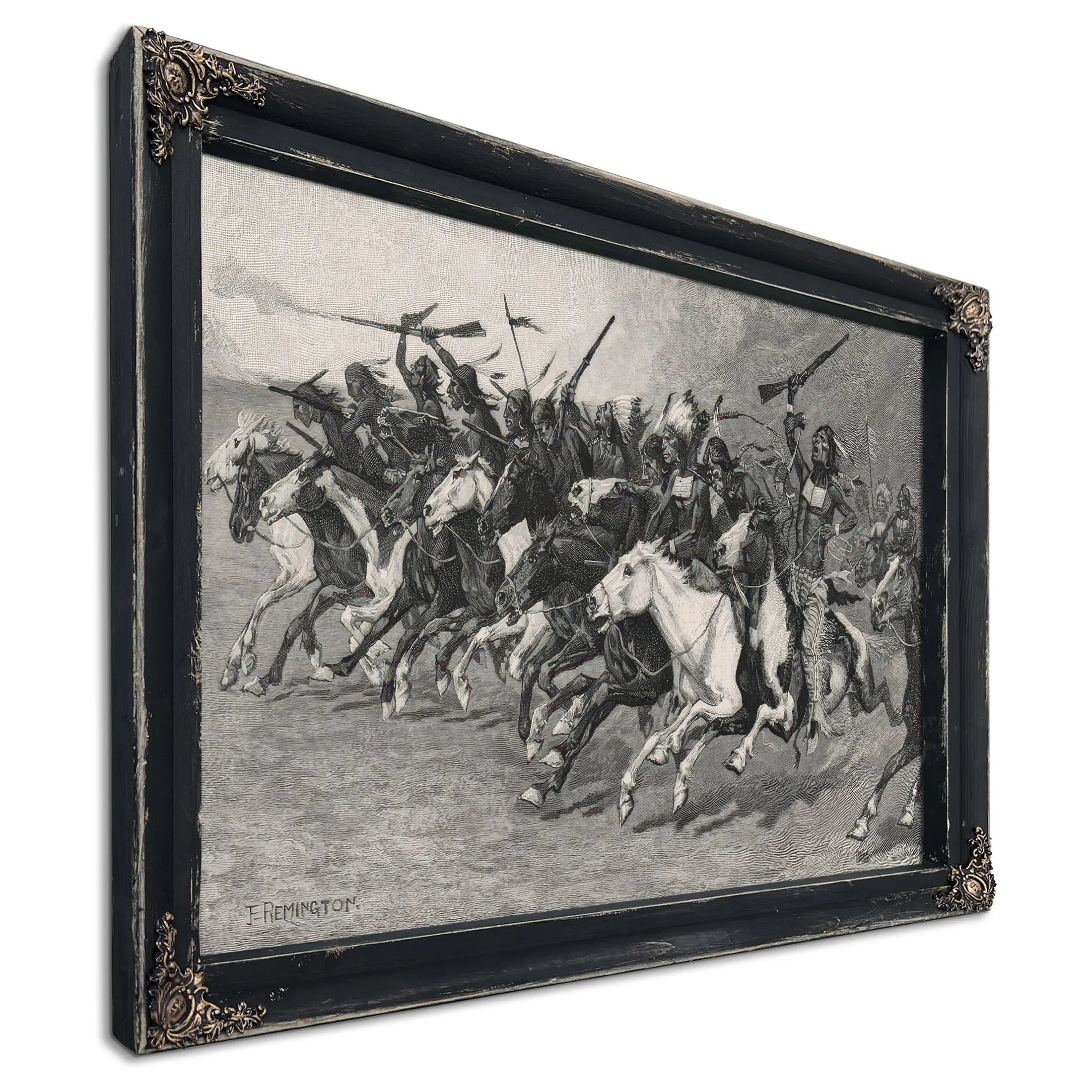 The Charge On The Sunpole by Frederic Remington