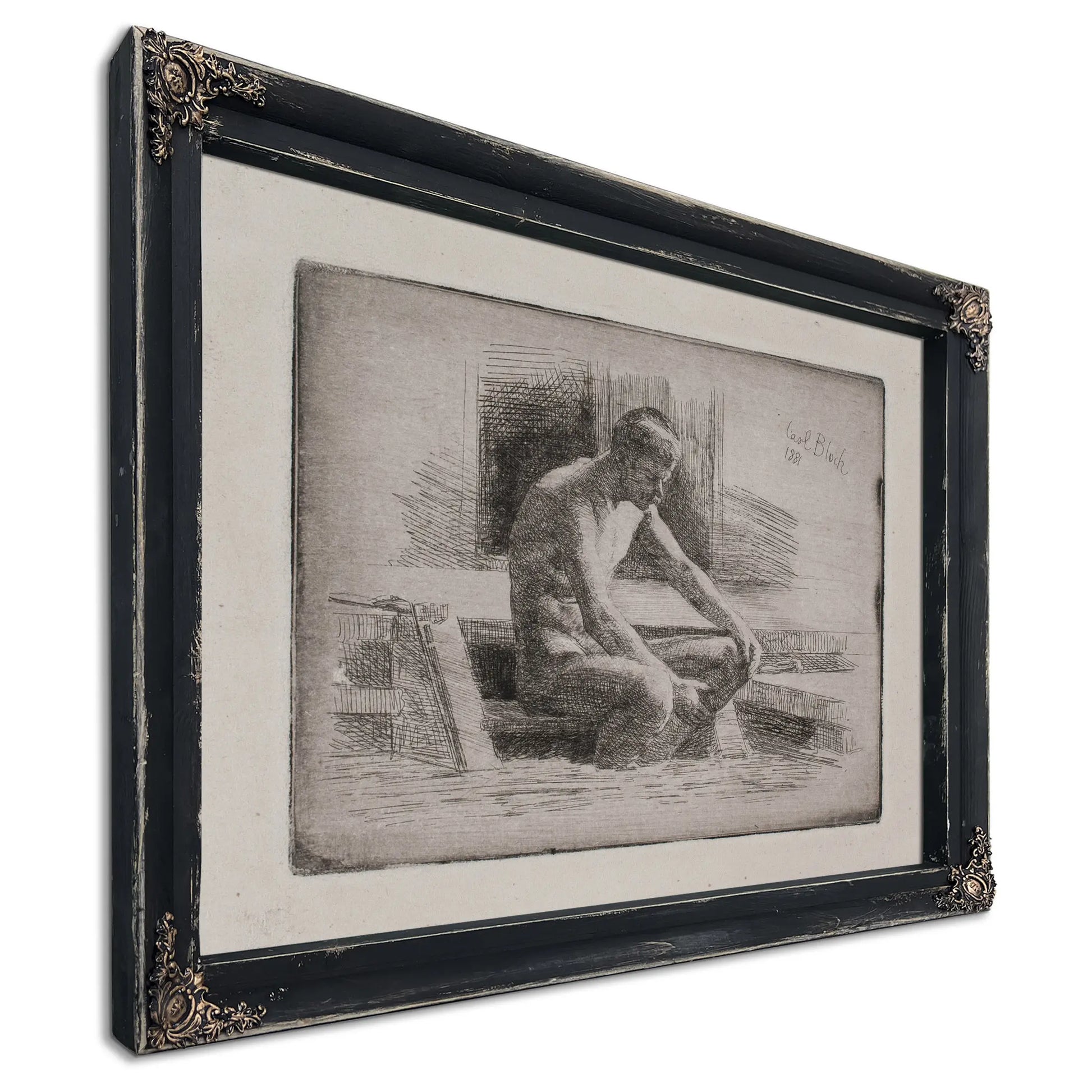 Lille Badende Mand by Carl Bloch