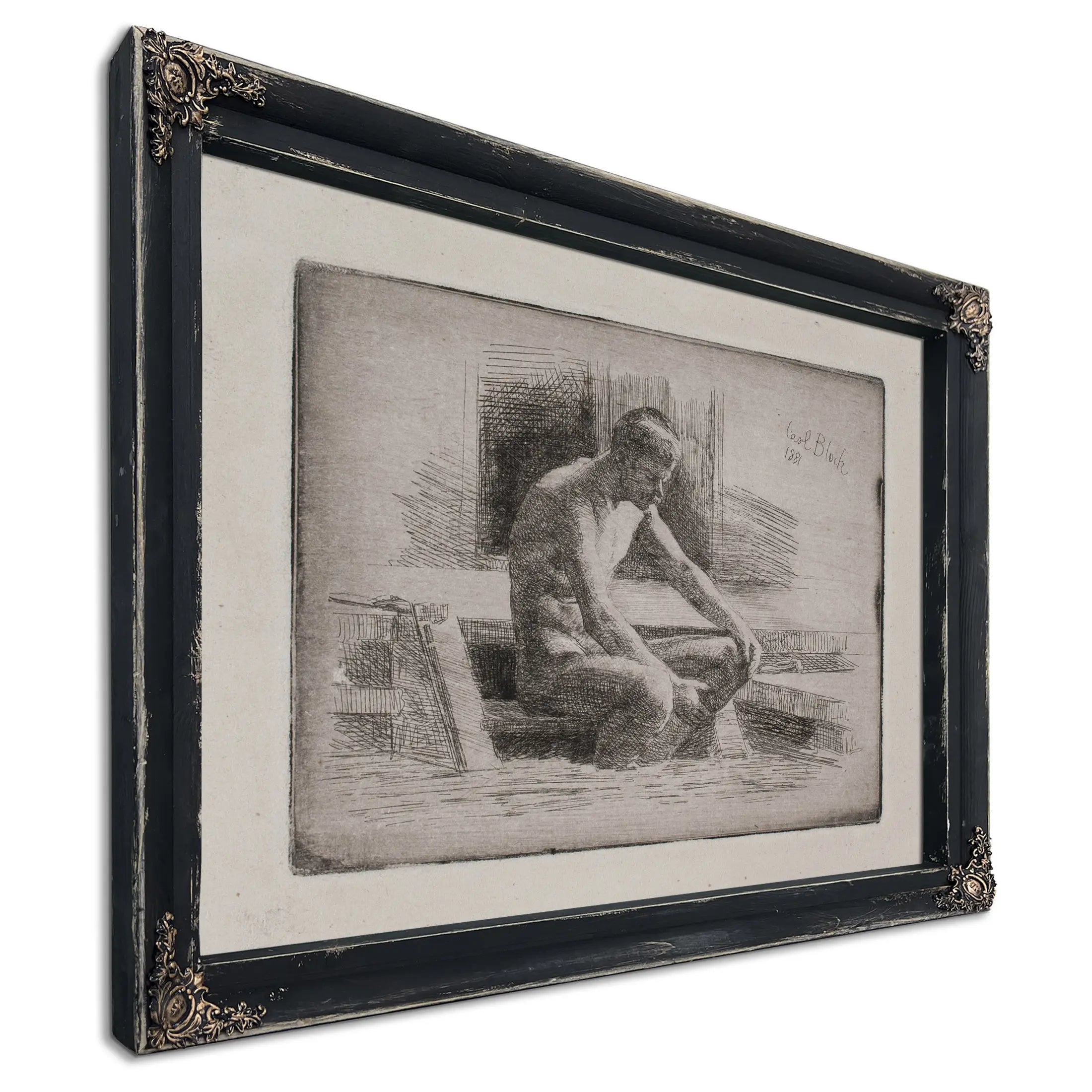 Lille Badende Mand by Carl Bloch