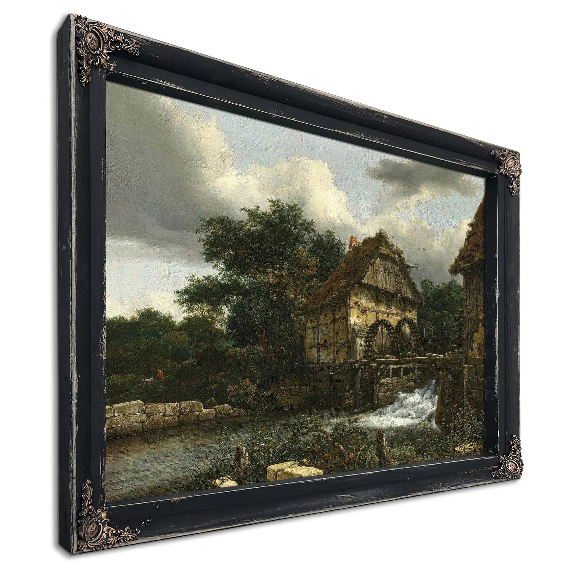 Two Watermills And An Open Sluice By Jacob Van Ruisdael Fine Art Print