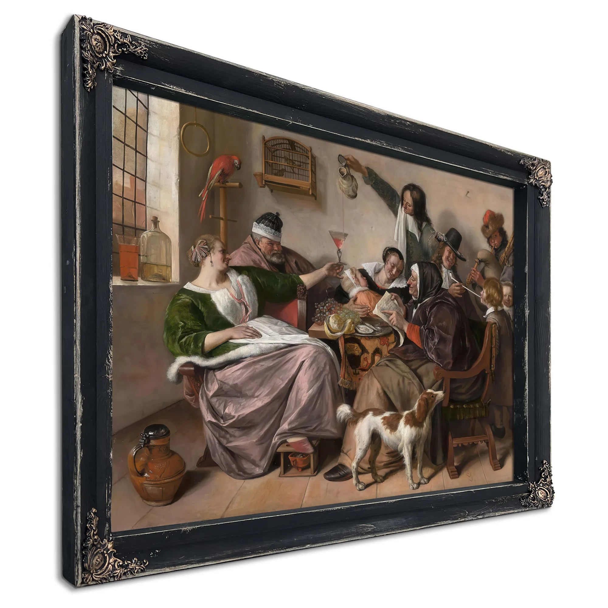 As The Old Singso Pipe The Young by Jan Steen Fine Art Print