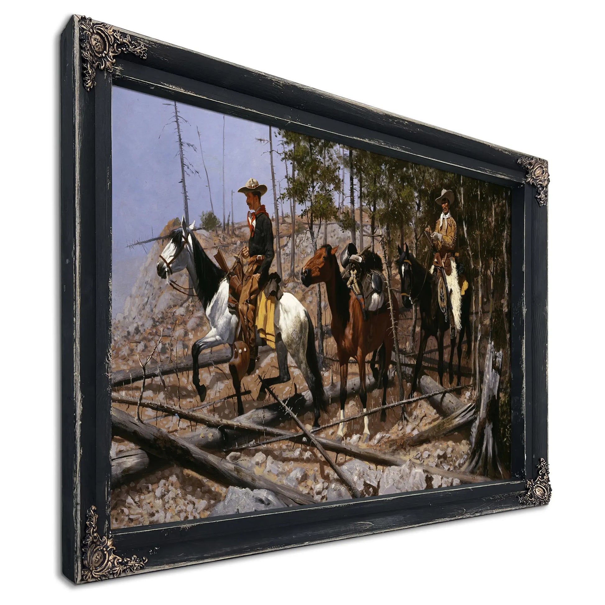 Prospecting For Cattle Range by Frederic Remington