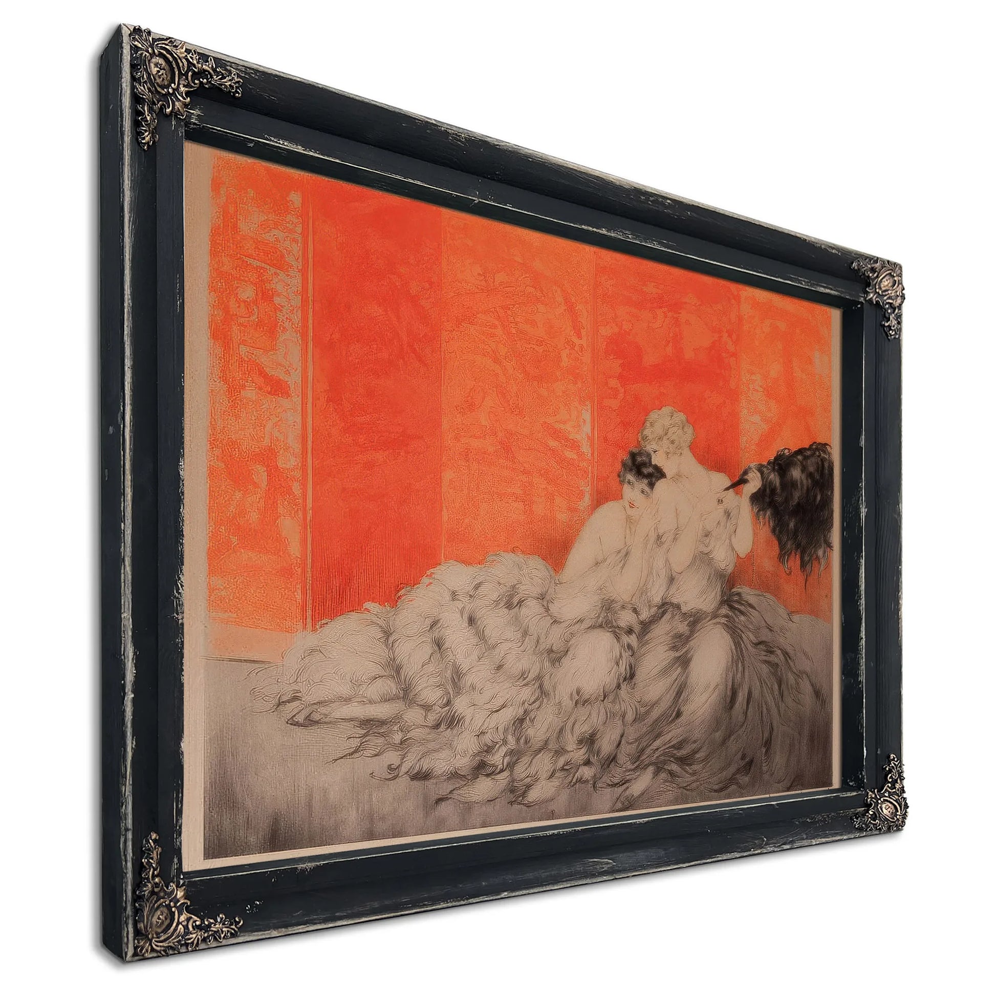 Two Elegant Women By Louis Icart Fine Art Print