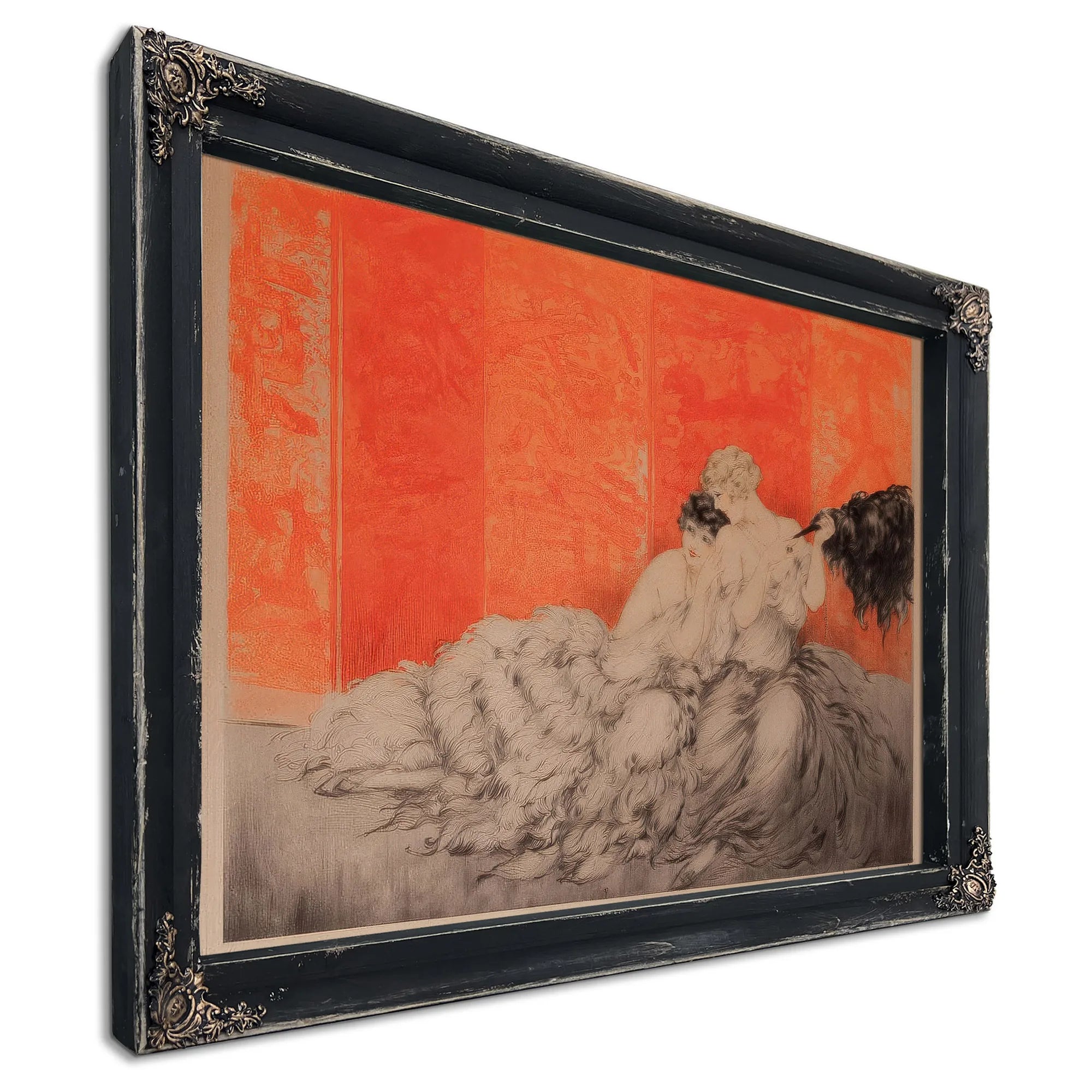 Two Elegant Women By Louis Icart Fine Art Print