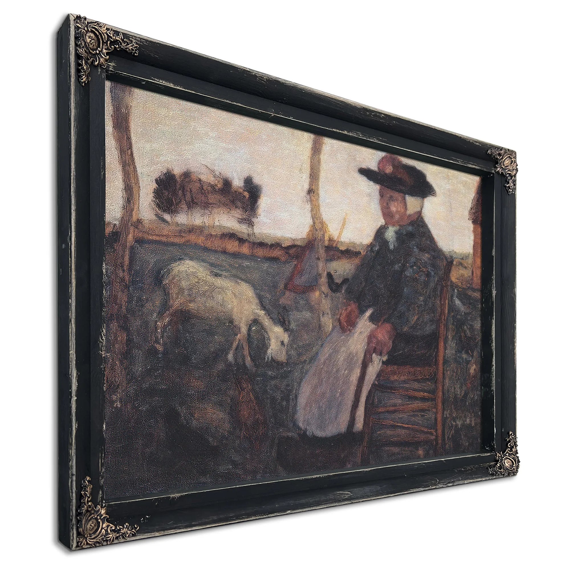 Old Farmer With A Goat By Paula Modersohn Becker Fine Art Print