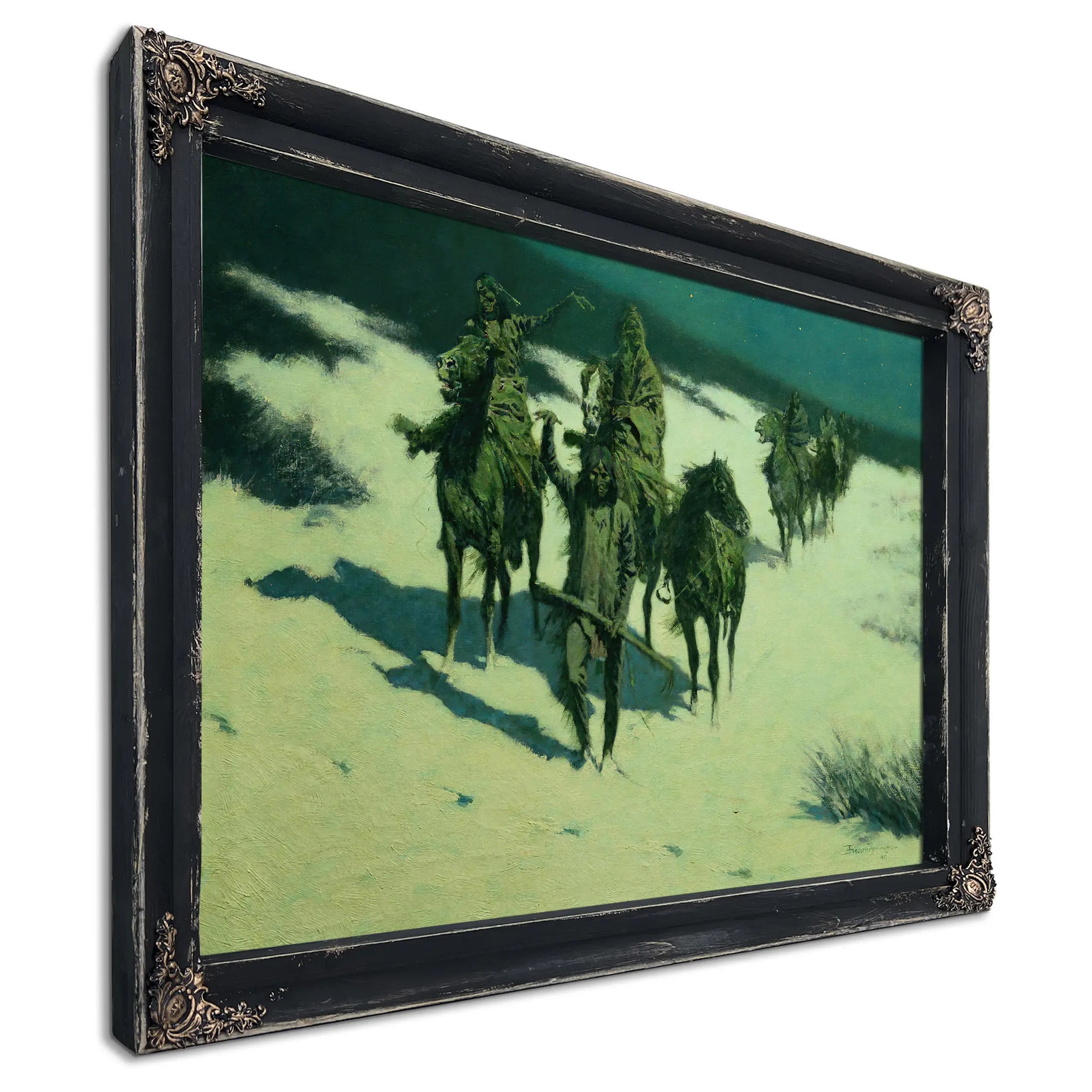 The Trail Of The Shod Horse by Frederic Remington