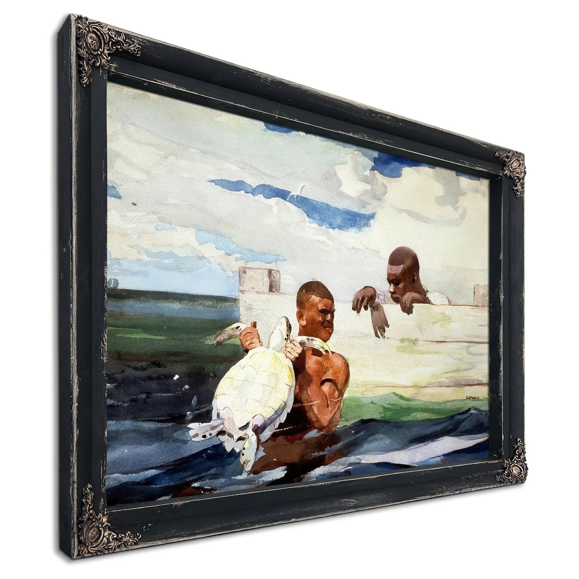 The Turtle Pond By Winslow Homer Fine Art Print